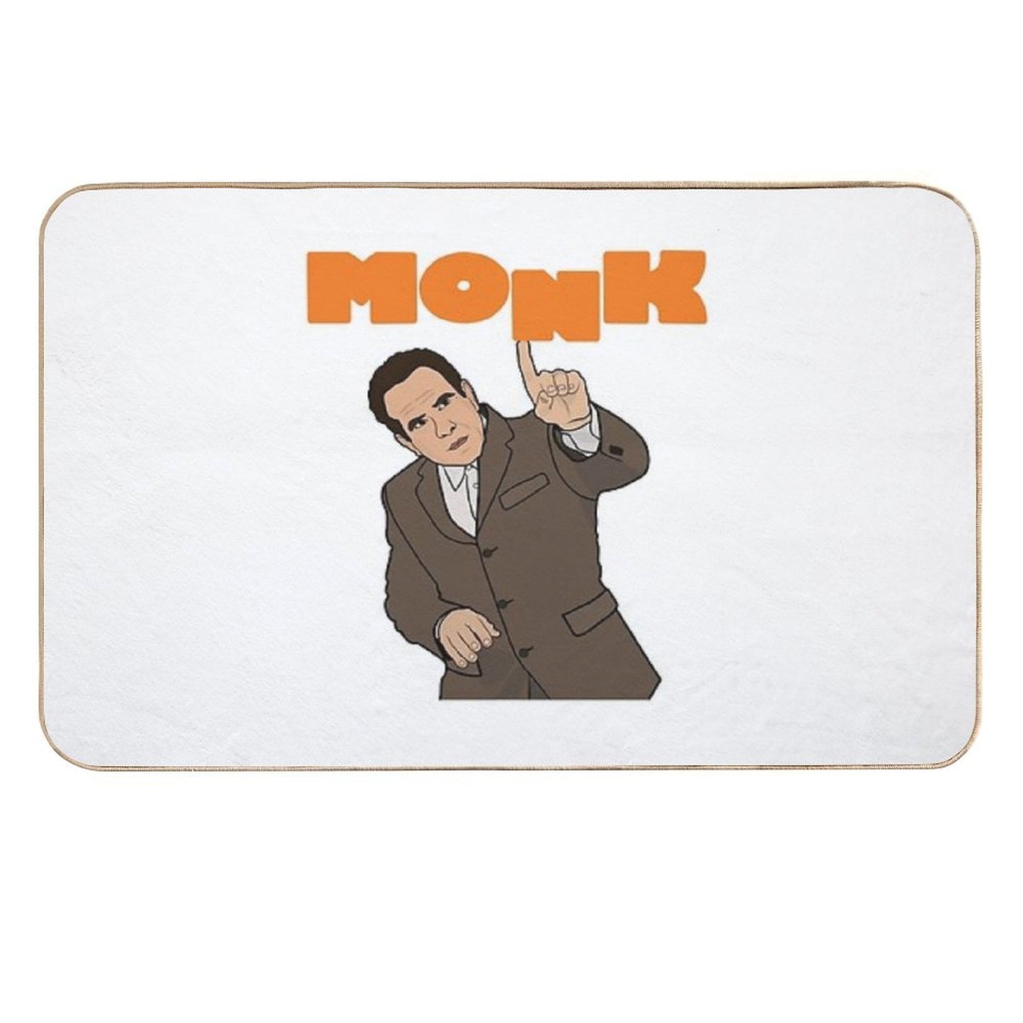 Mr. Monk And The Uneven Letter Absorbent Bath Mat