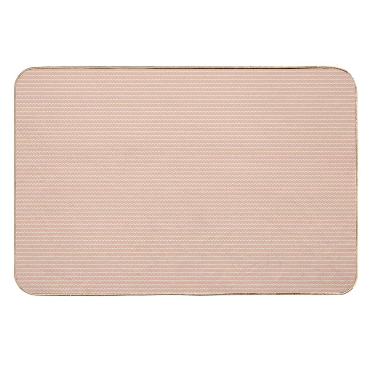 Cozy Comfort - Wavy Blush Eco-Friendly Bath Mat