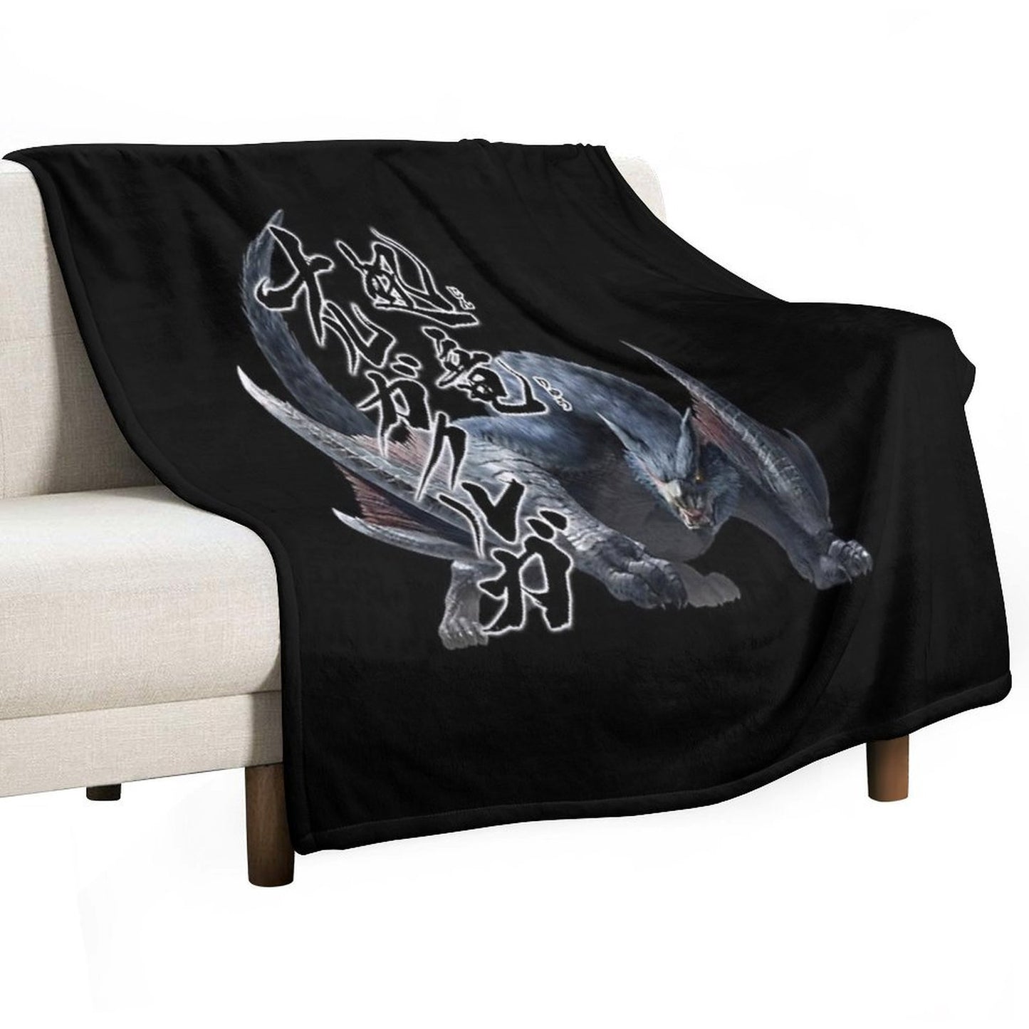 Nargacuga The Red Glare in The Darkness Anti-pilling Throw Blanket