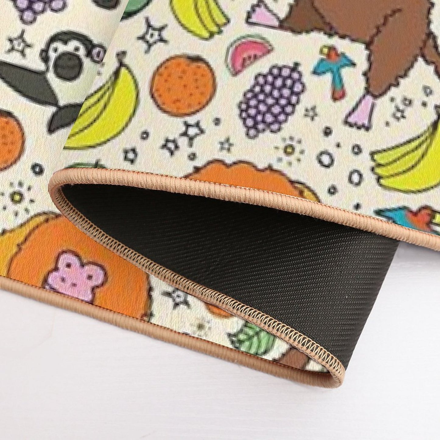 Monkeys And Fruit Stain-Proof Bath Mat