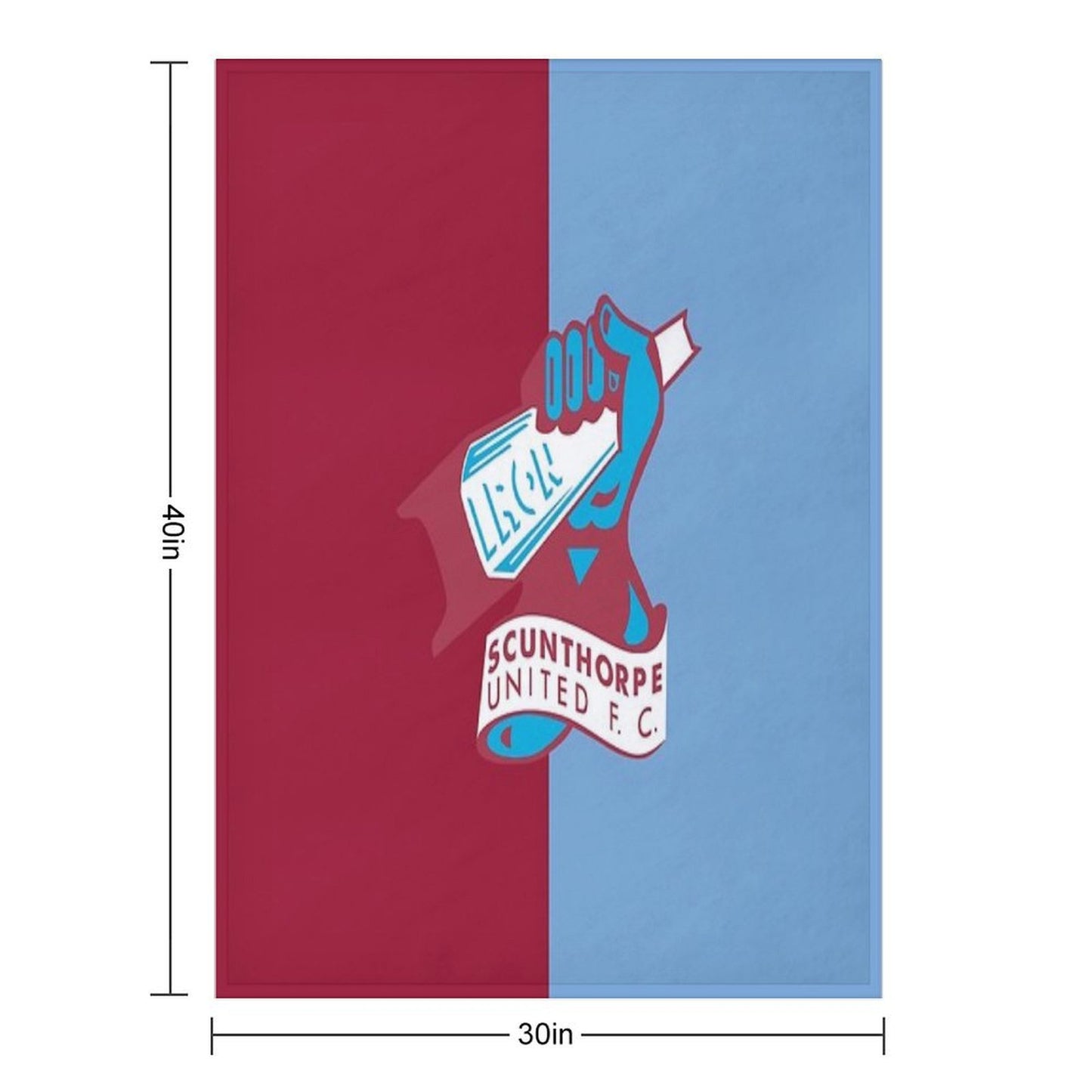 Scunthorpe United FC All-season Throw Blanket
