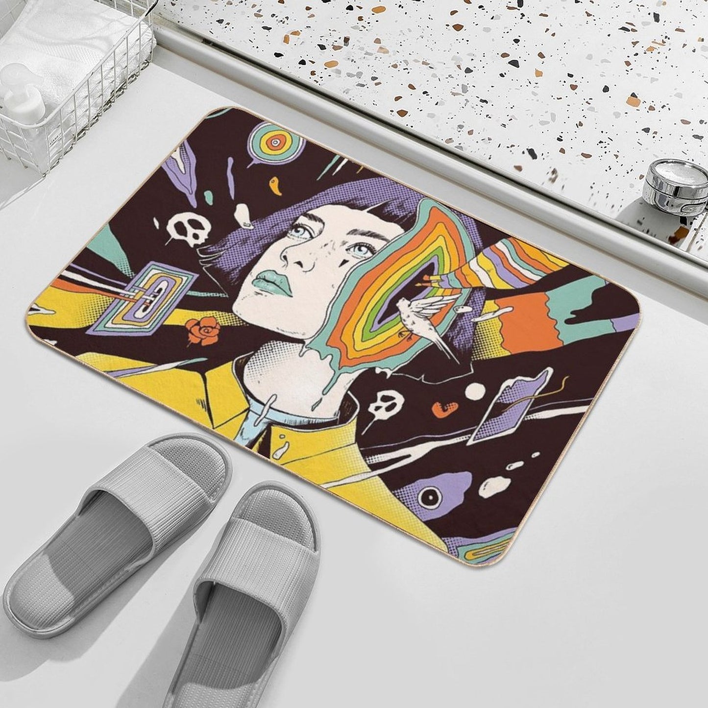 The Overthinker Durable Bath Mat