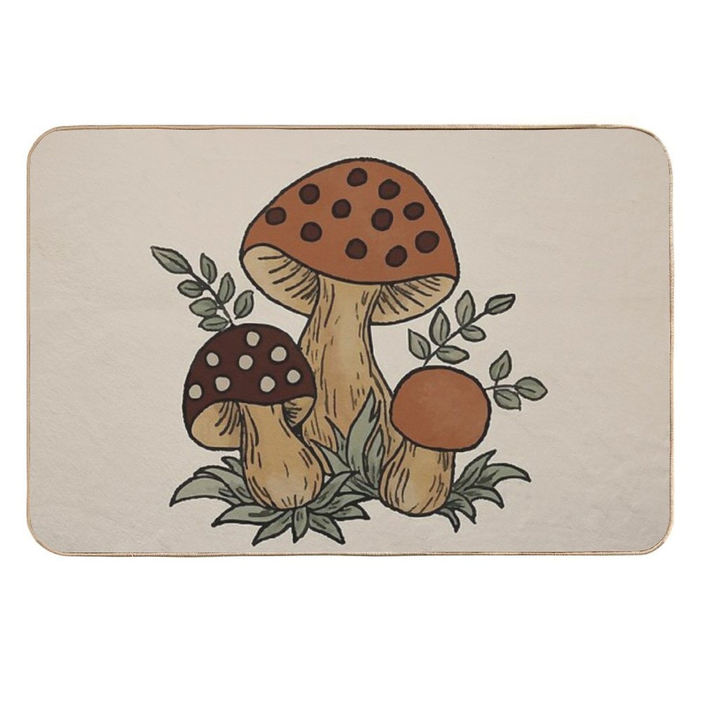 Merry Mushroom Non-Slip Bath Mat