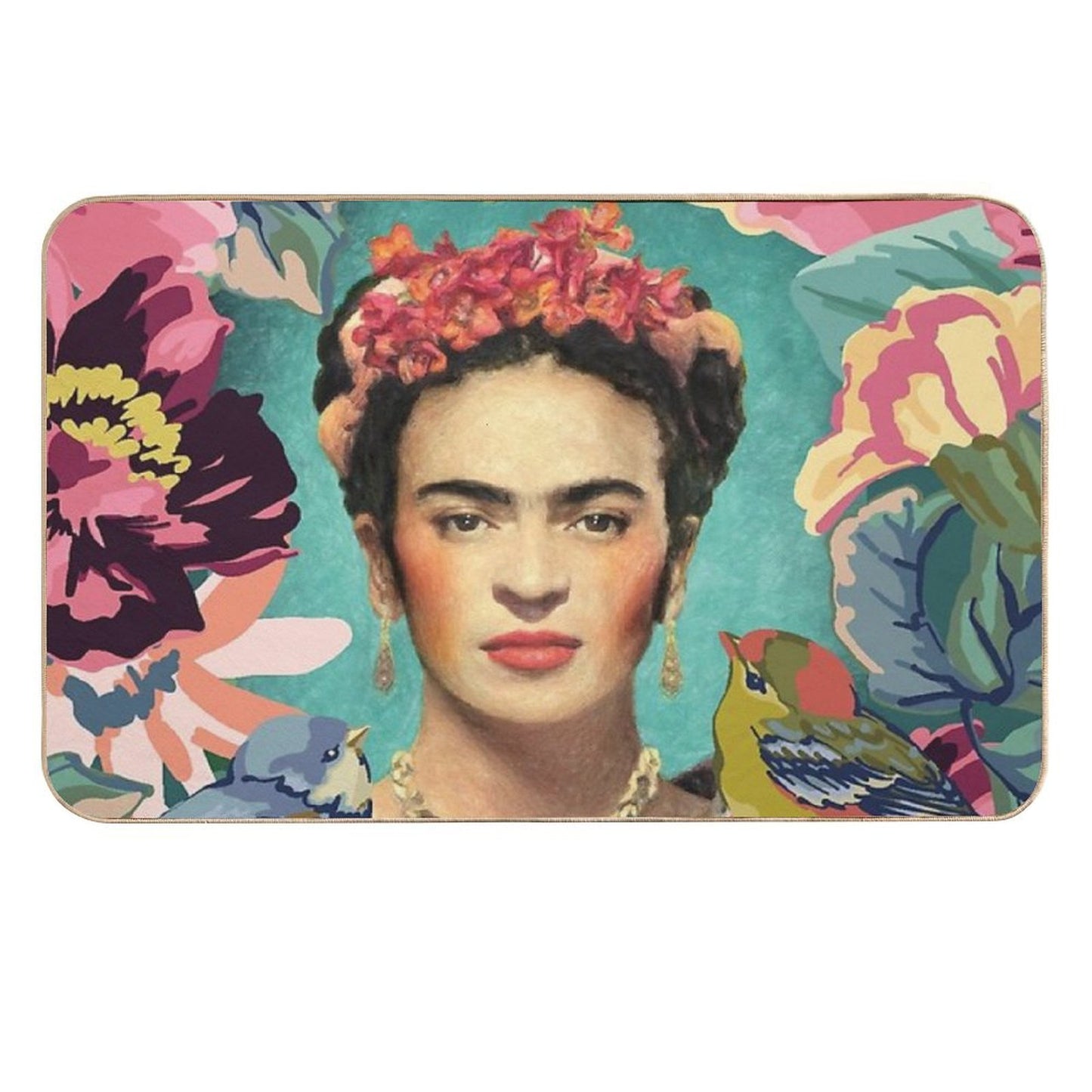 Frida Kahlo V Odorless Bath Mat