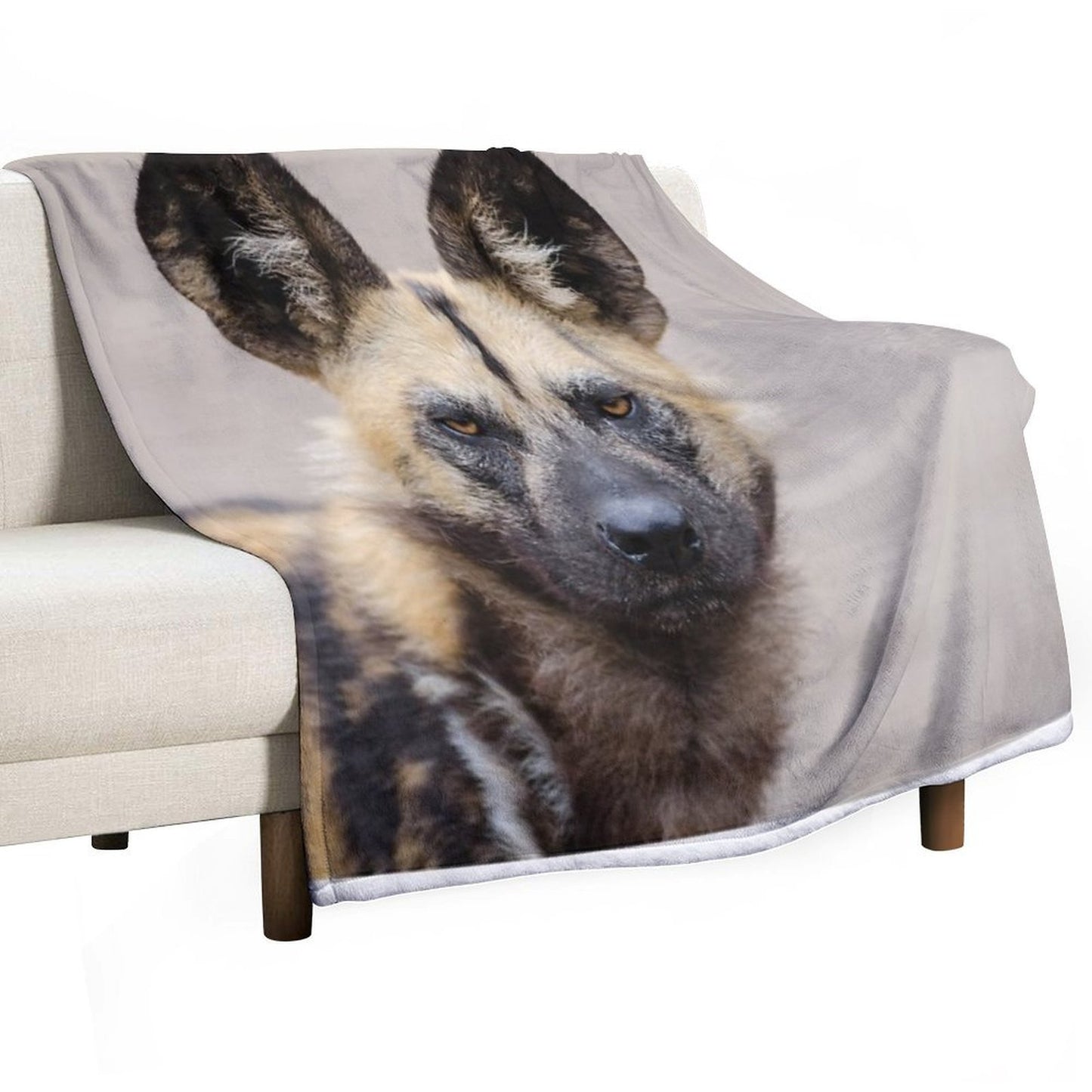 African Wild Dog All-season Throw Blanket