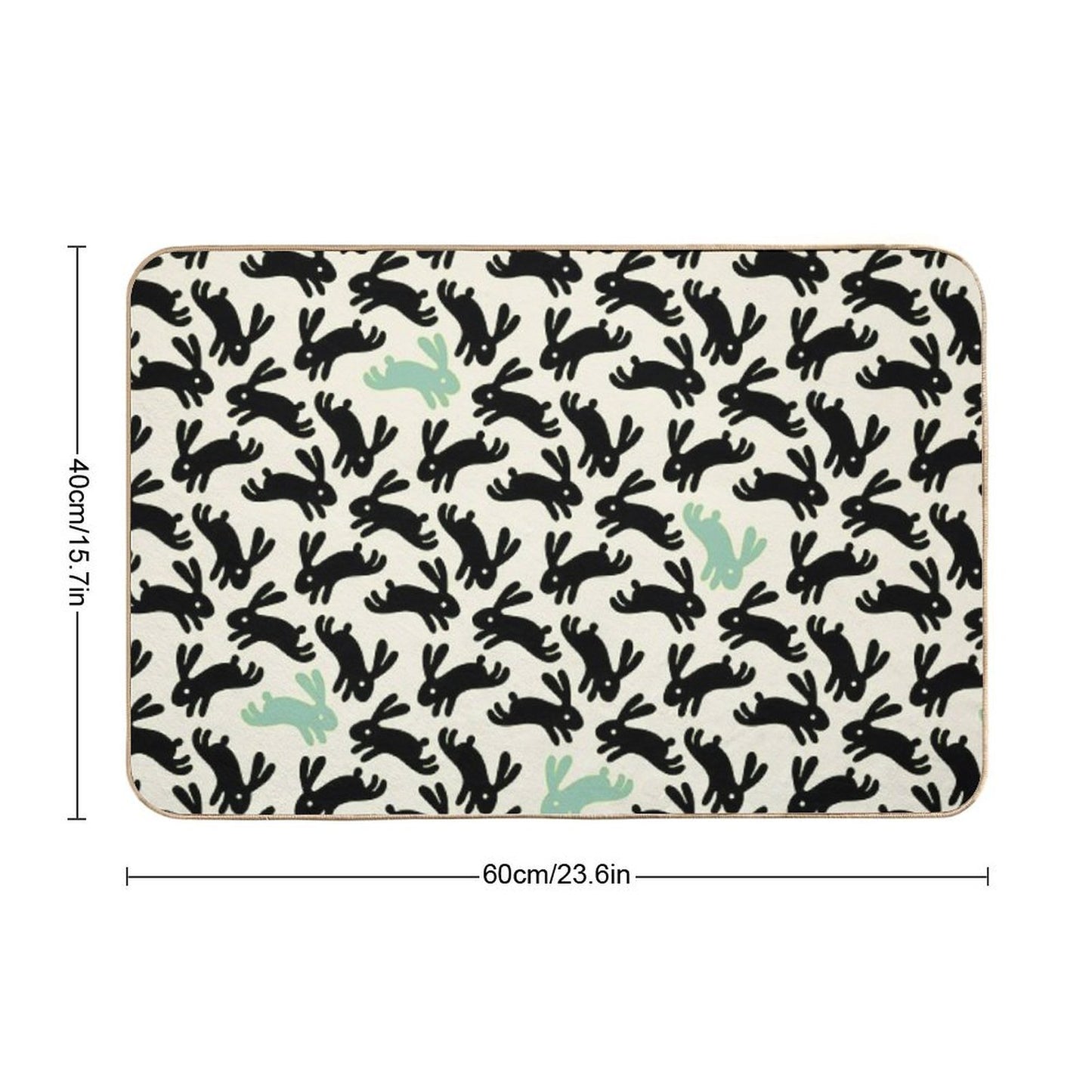 Bunny Honey Fade-Resistant Bath Mat