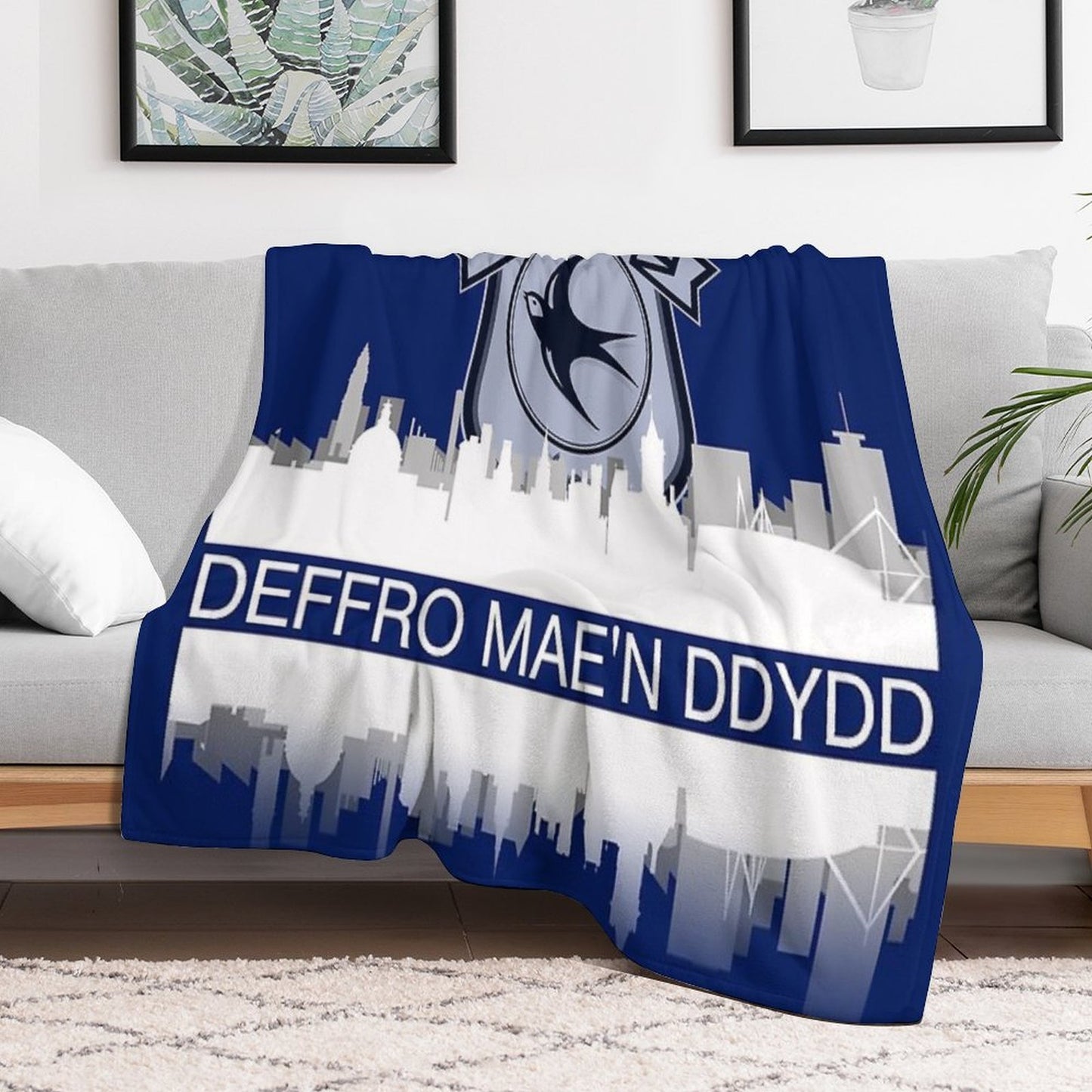 Unique Desing Football Tshirts Ultras Travel-friendly Throw Blanket