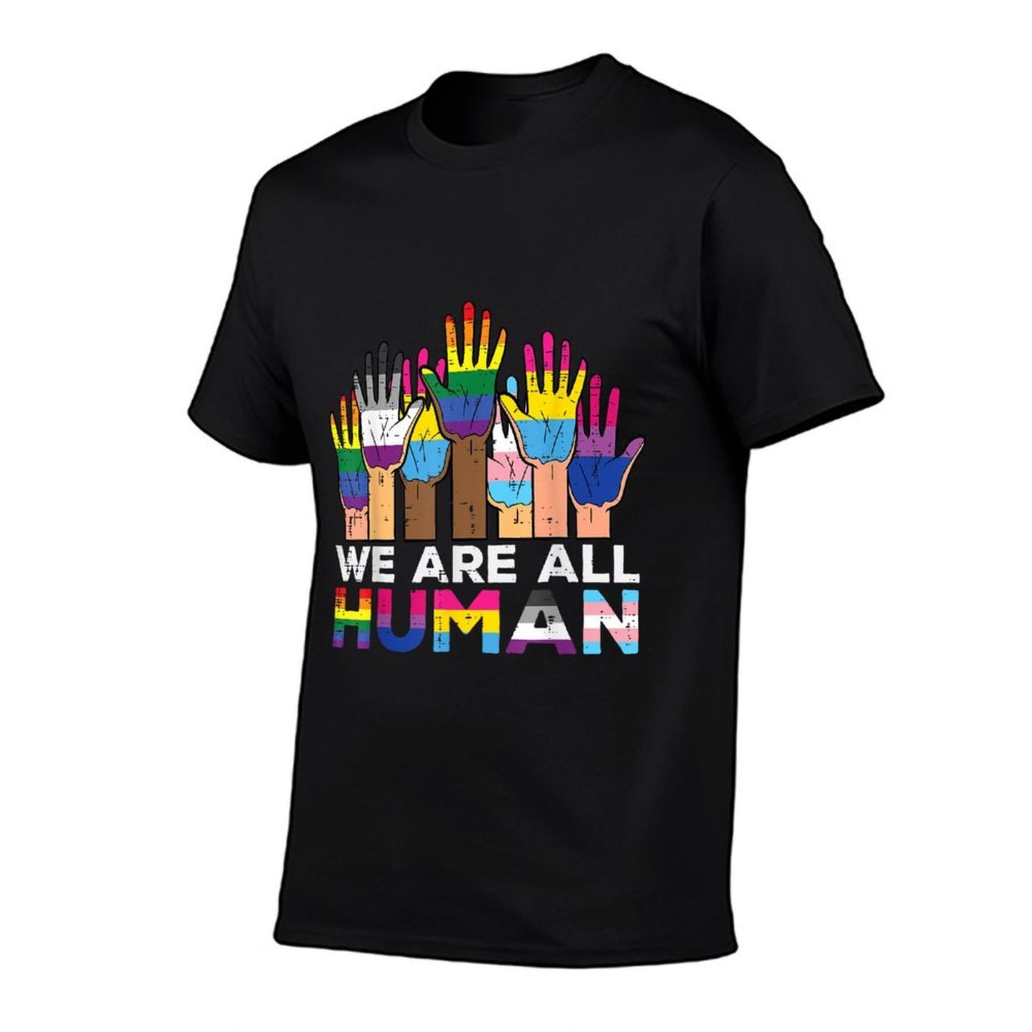 LGBT Hands We Are All Human Pride Month Gay Rights Men Women Soft T-Shirt