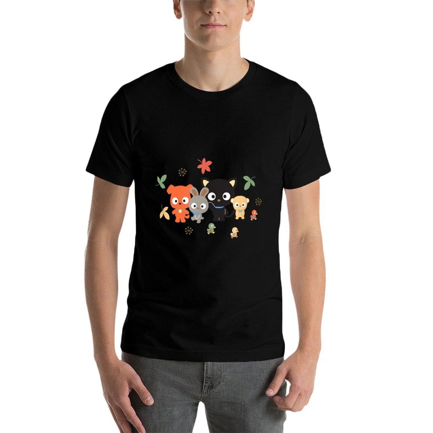 SANRIO Chococat Fall Friends Trendy Pattern T-Shirt