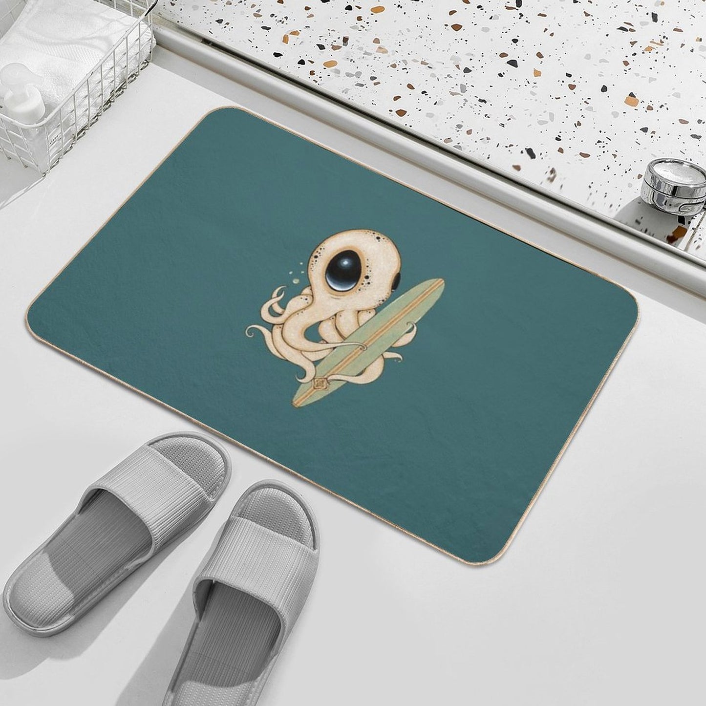 Surf's Up Easy To Clean Bath Mat