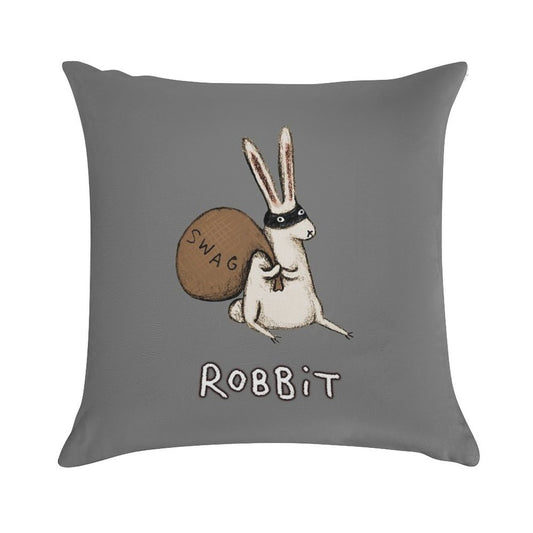Robbit Soft High-Density Material Throw Pillow