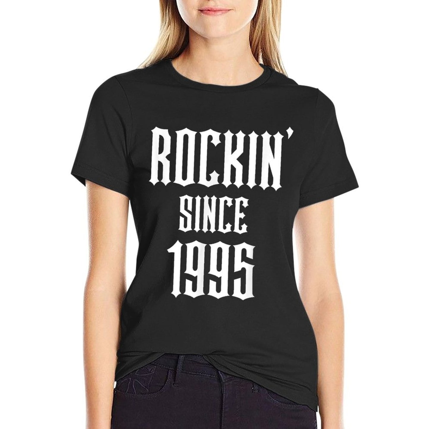 30 Year Old Classic Rock 1995 30th Birthday Rolled Sleeves T-Shirt