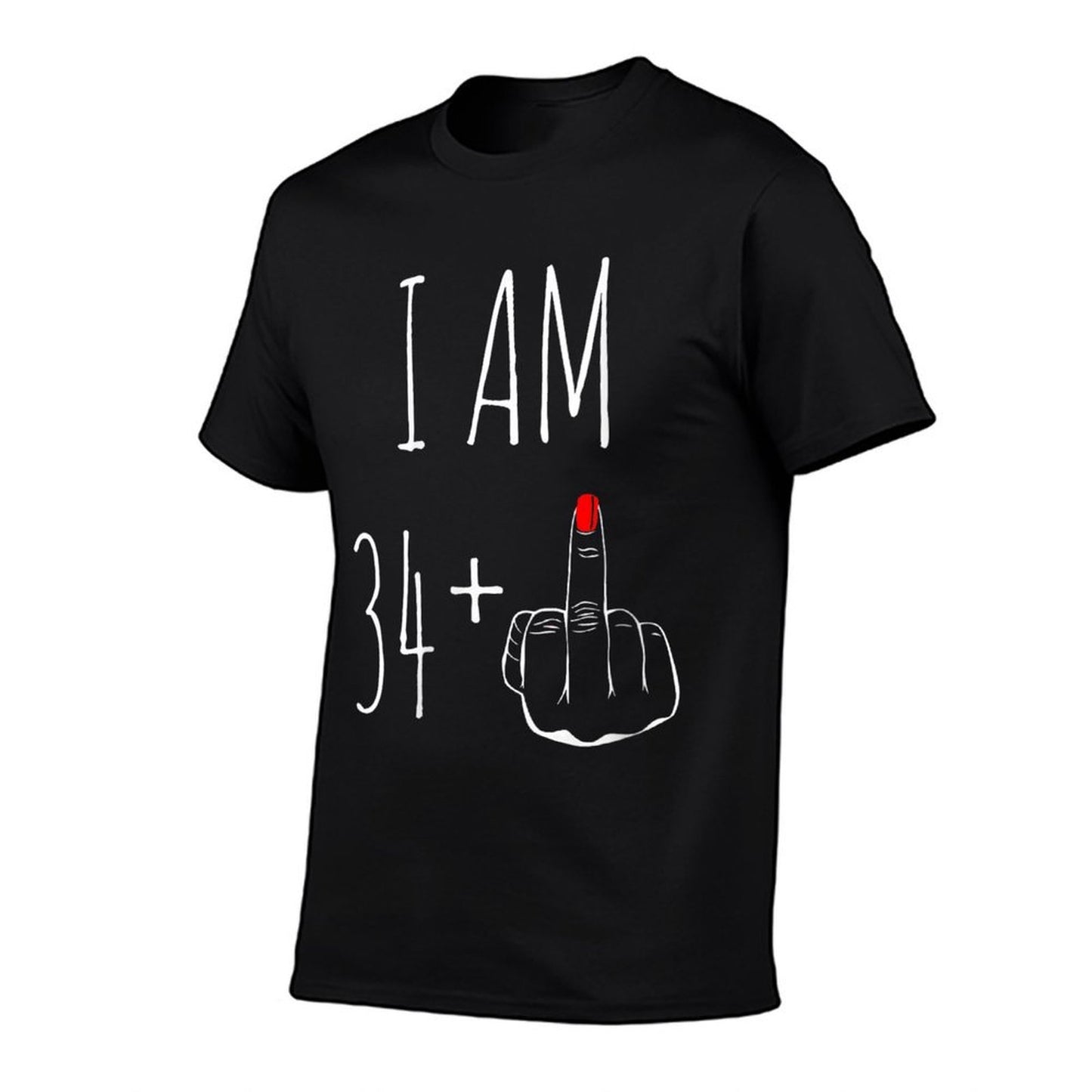 Womens I Am 34 Plus 1 Middle Finger For A 35th Birthday Trendy Pattern T-Shirt