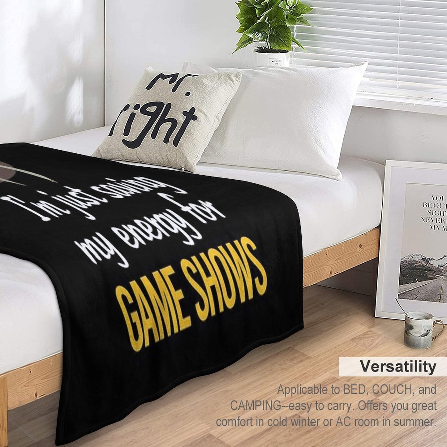 Saving Energy Game Shows TV Show Comfort Throw Blanket