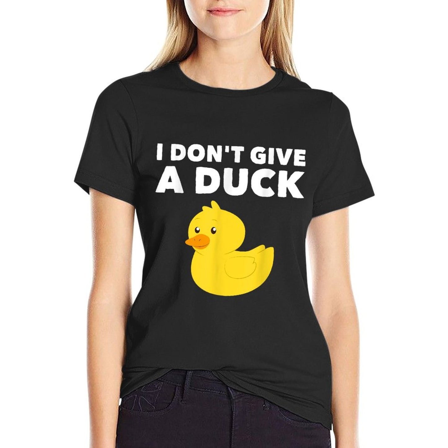 I Dont Give A Duck Funny Humor Odor-resistant T-Shirt