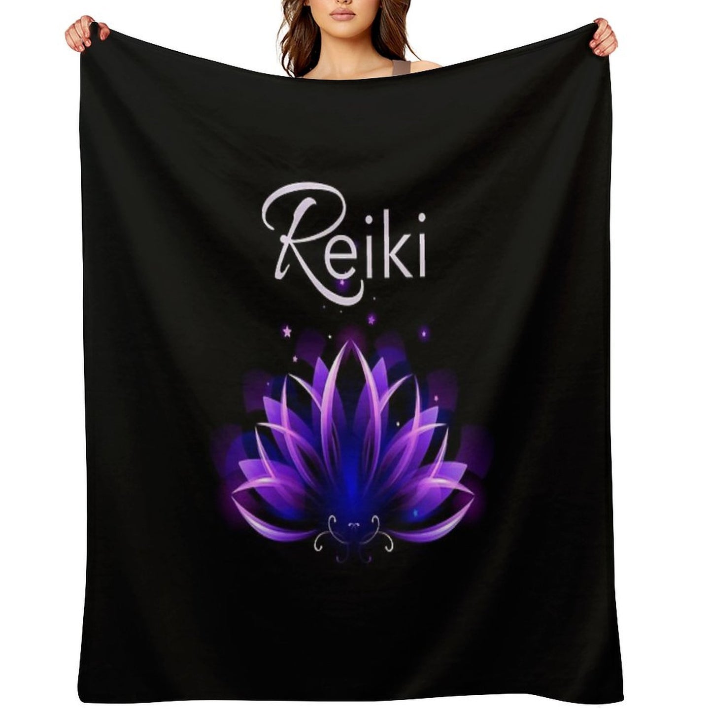 Reiki, Reiki Gifts, Reiki Shirt, Reiki Dress, Reiki Apron, Reiki Journal, Mind And Sprit, Meditation Versatility Throw Blanket