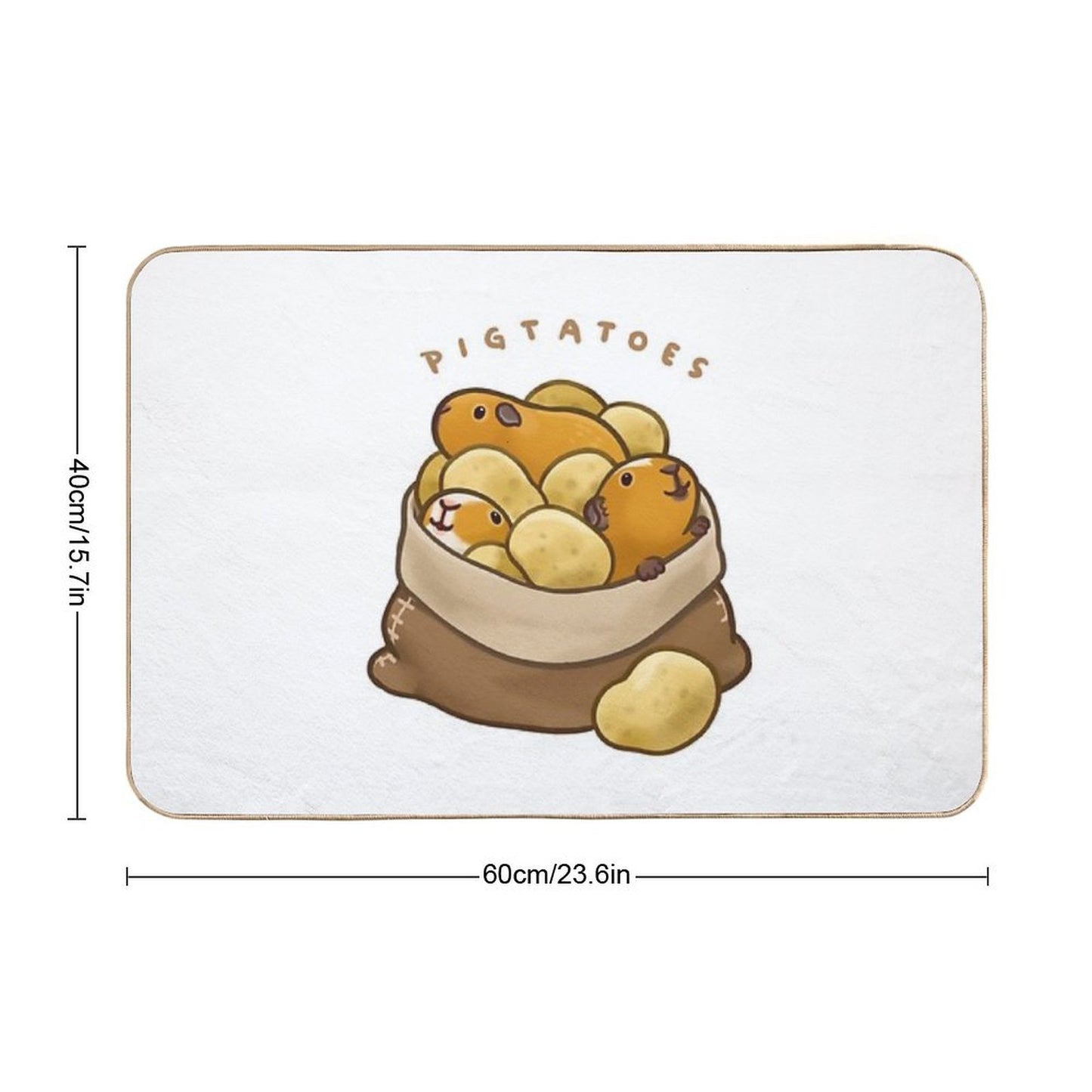 Pigtatoes Long-Lasting Bath Mat