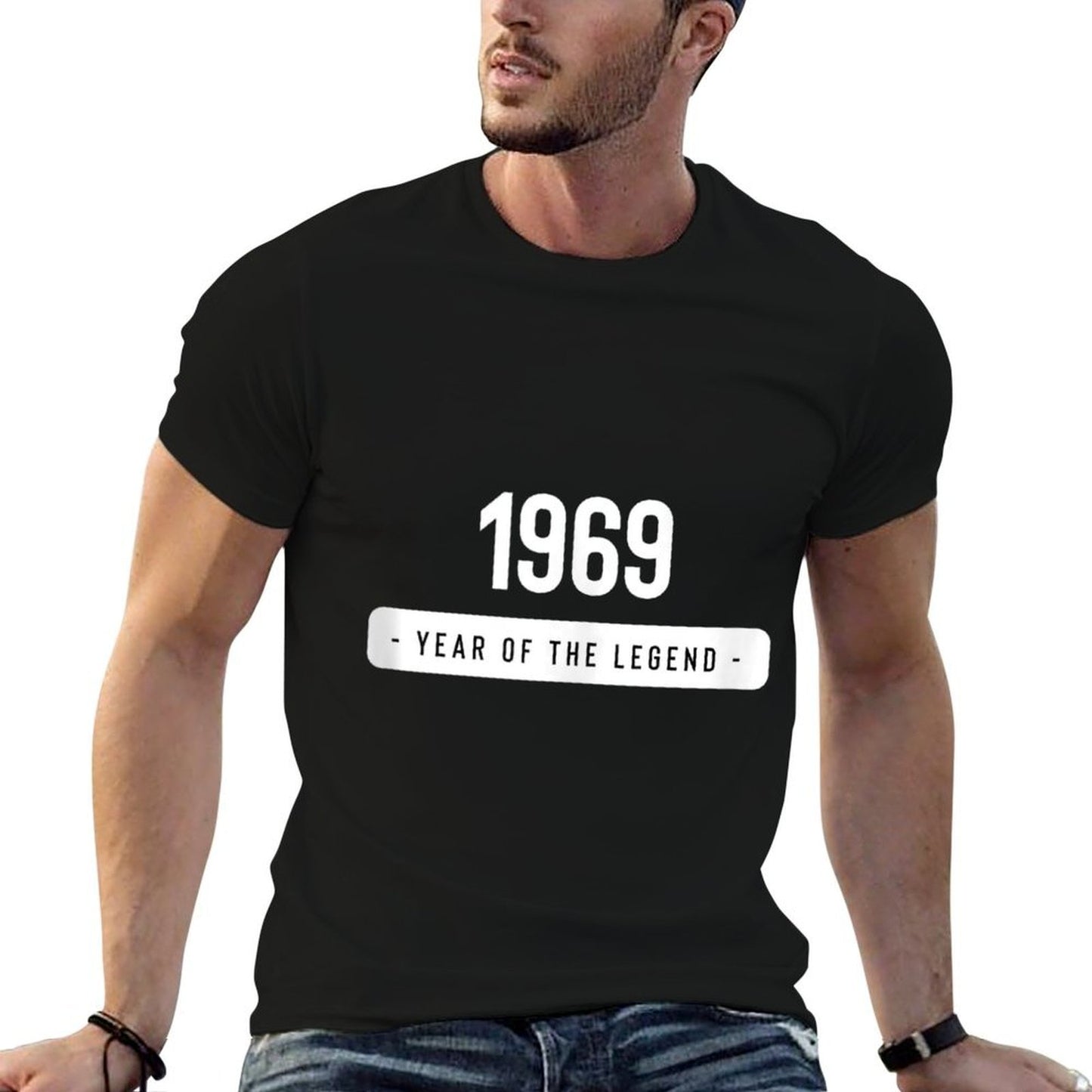 50th Birthday Gifts -1969 Year of The Legend Tagless Design T-Shirt