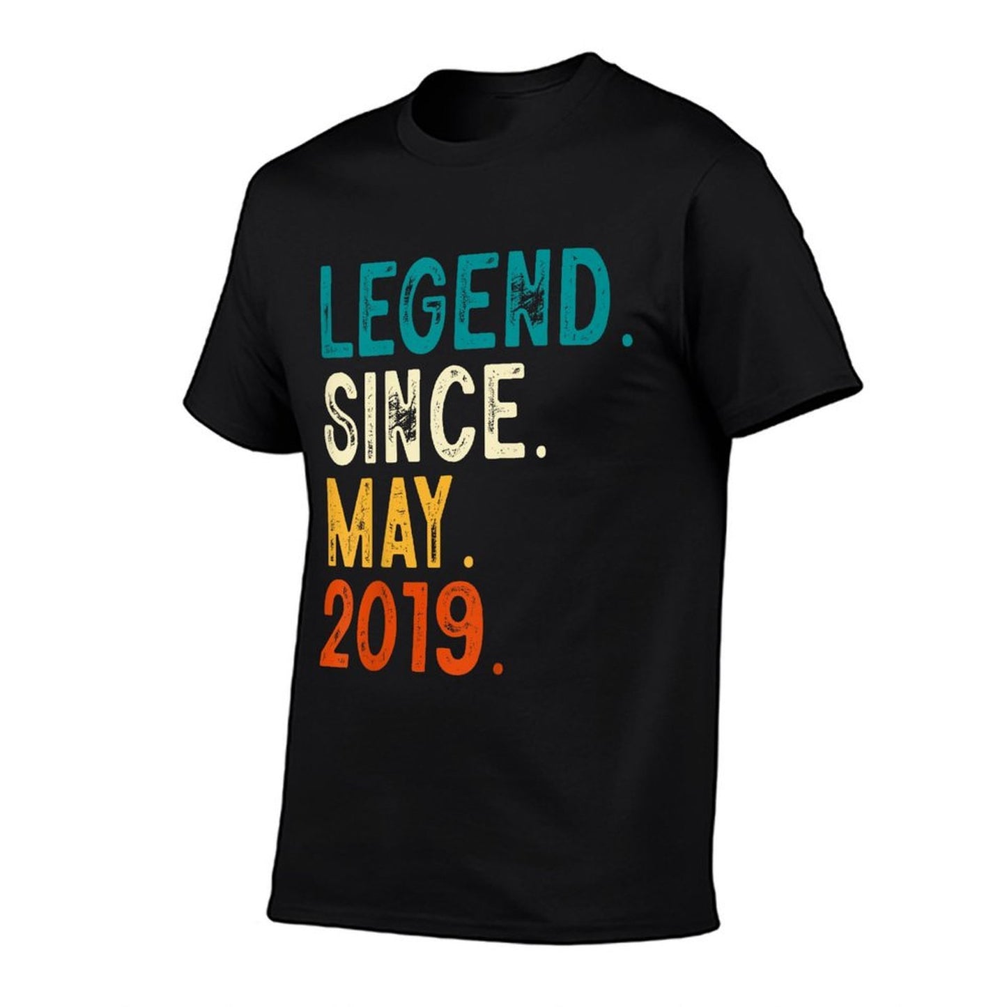 Kids 4 Year Old Legend Since May 2019 4th Birthday Cotton T-Shirt