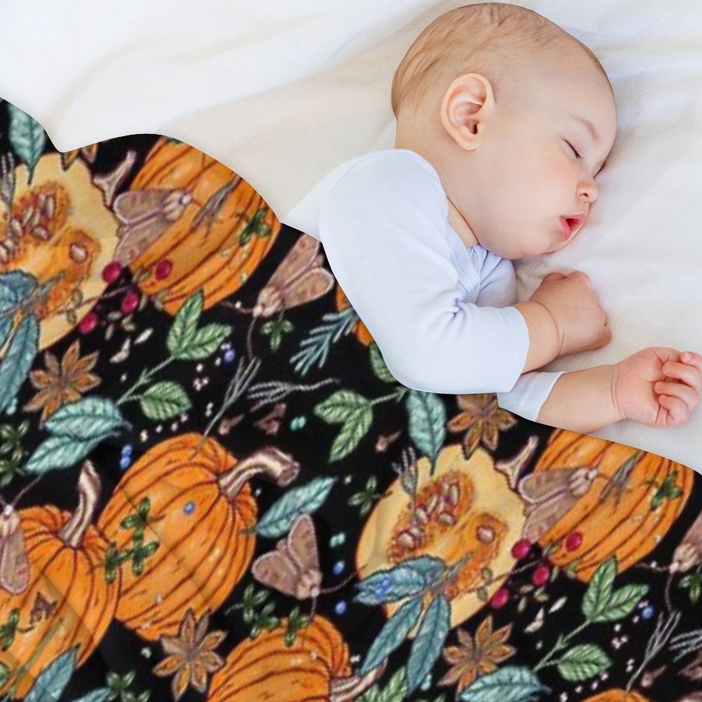 Magic Autumn Pumpkins Versatility Throw Blanket