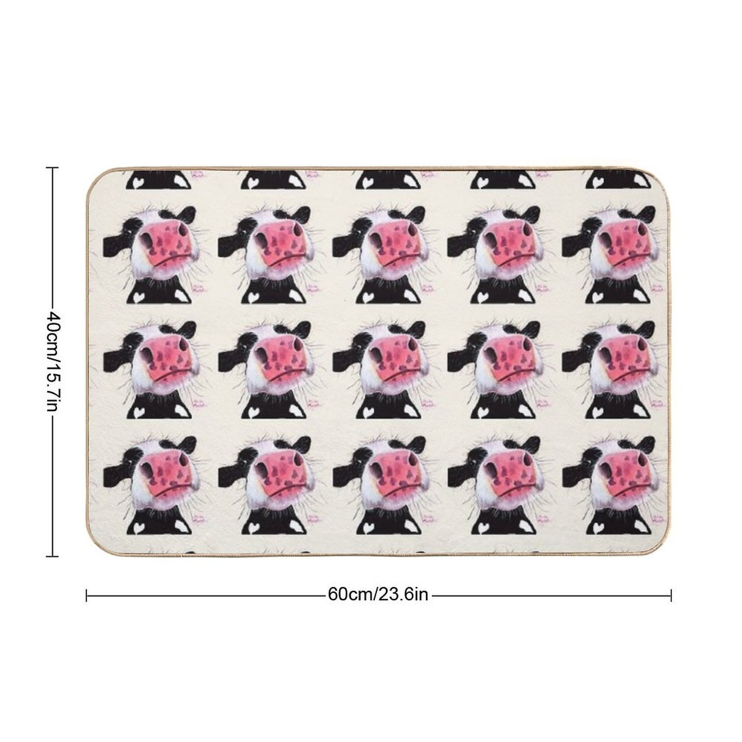 COW PRiNT 'BETTY BLUEBERRY' BY SHIRLEY MACARTHUR Versatile Bath Mat