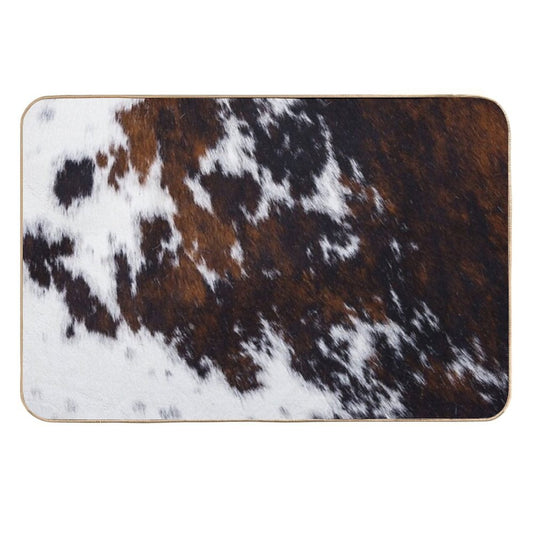 Wanderlust Cow Art  Odorless Bath Mat