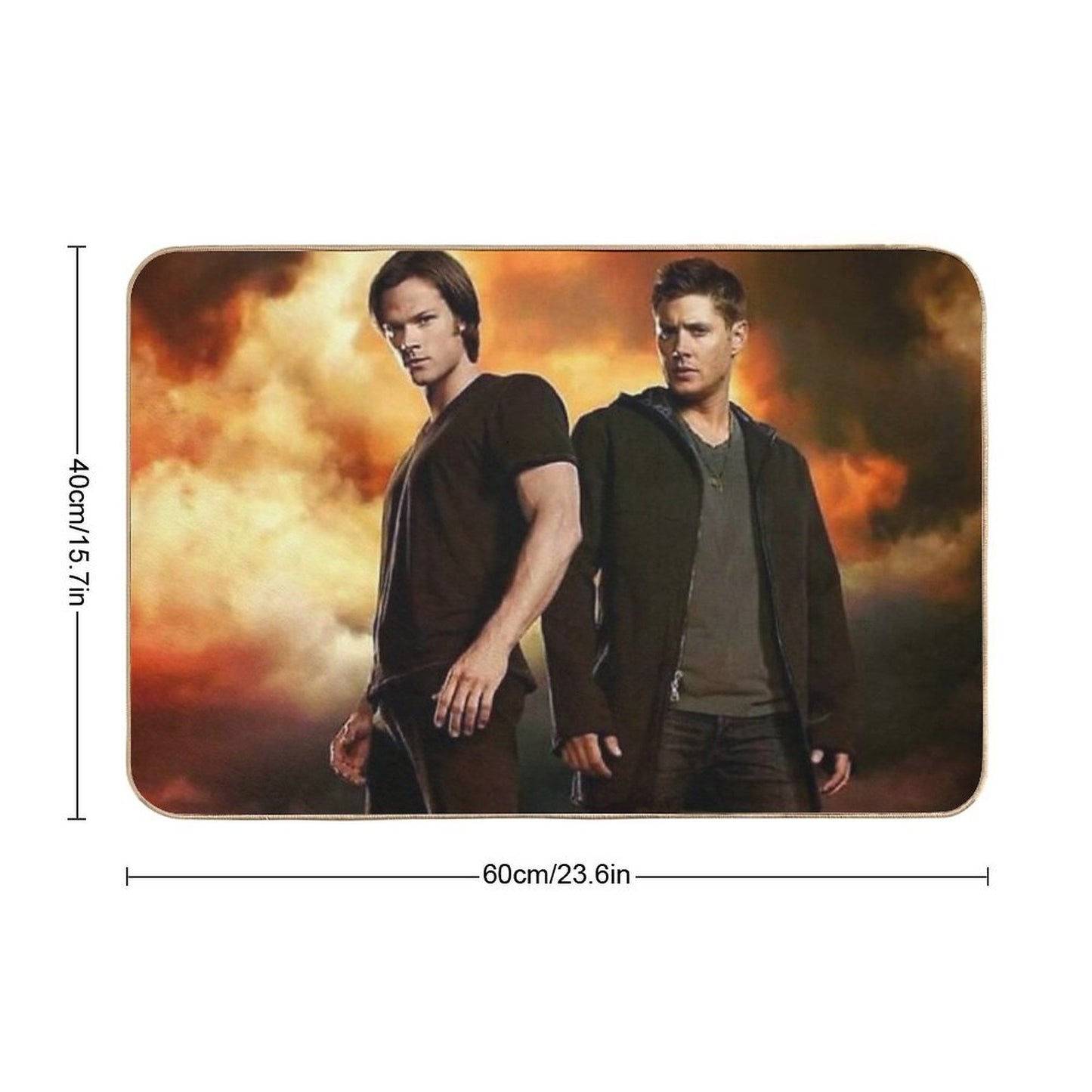 Brothers Winchesters Repositionable Bath Mat