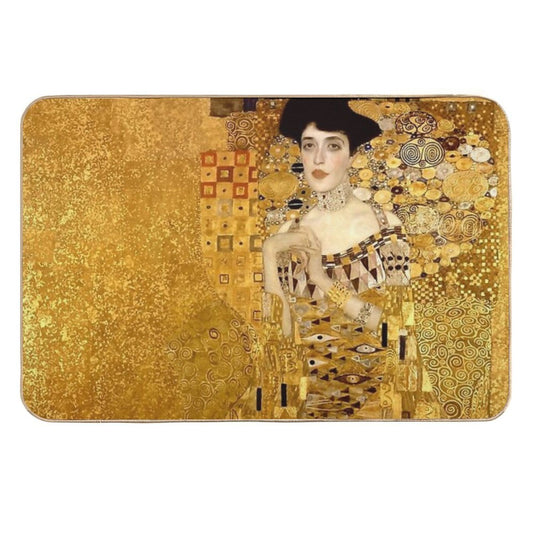 Woman in Gold Portrait by Gustav Klimt Durable Bath Mat