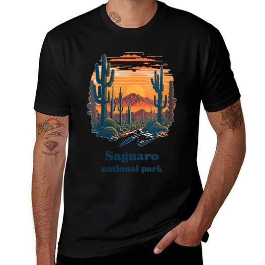 Womens Saguaro National Park Arizona Landscape Style  Relaxed-fit T-Shirt