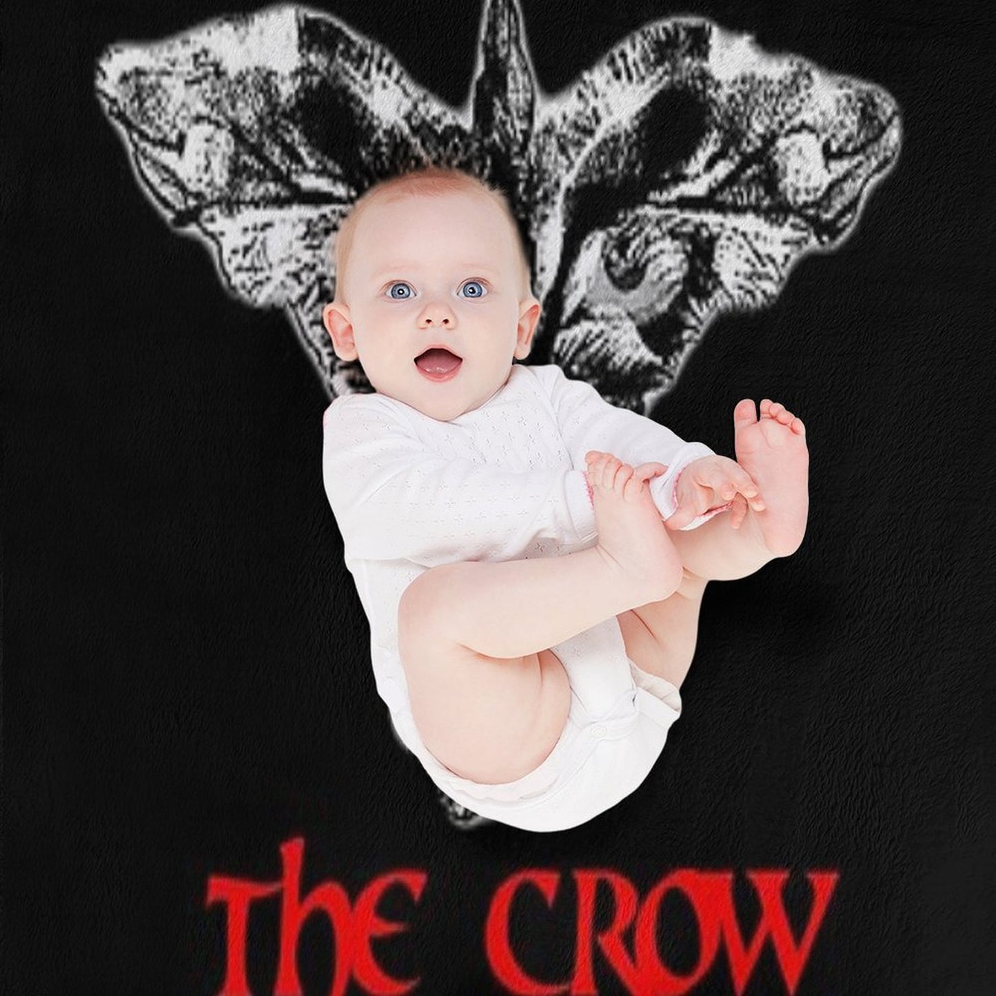 Vintage-1994-The-Crow-Deadstock Plush Throw Blanket