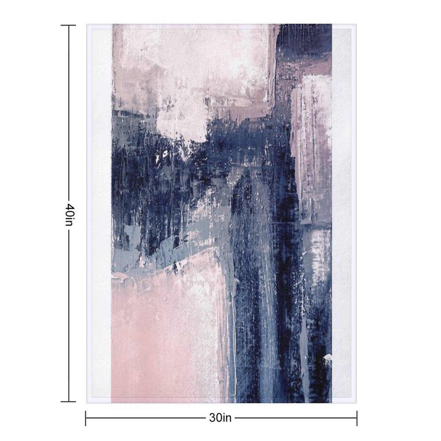 Pink And Navy 1 Durable Throw Blanket