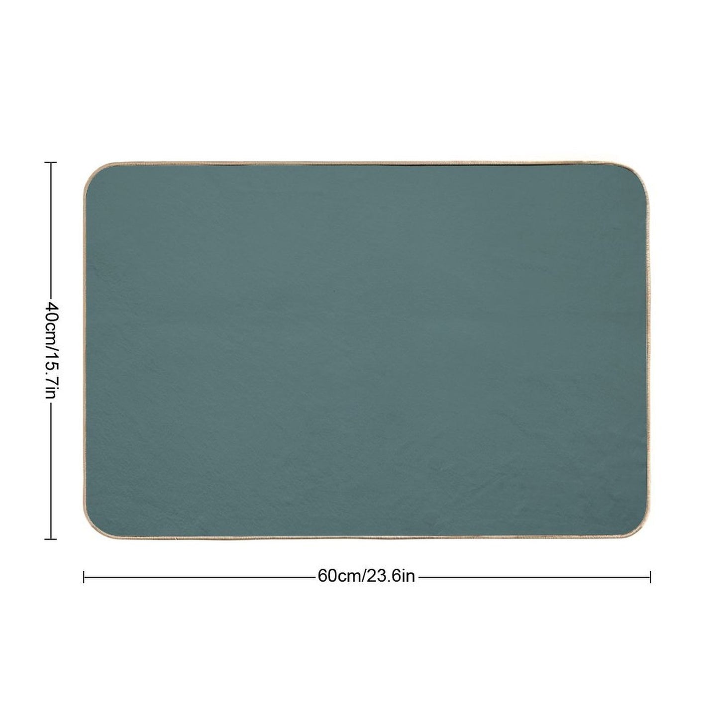 Solid Neutral Pastel Color Arbor Green Easy To Clean Bath Mat