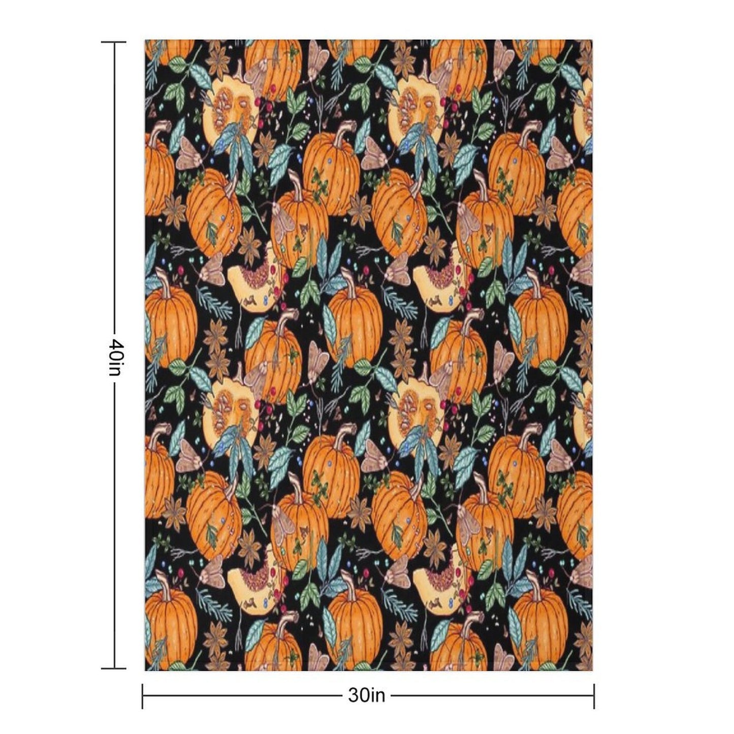 Magic Autumn Pumpkins Versatility Throw Blanket