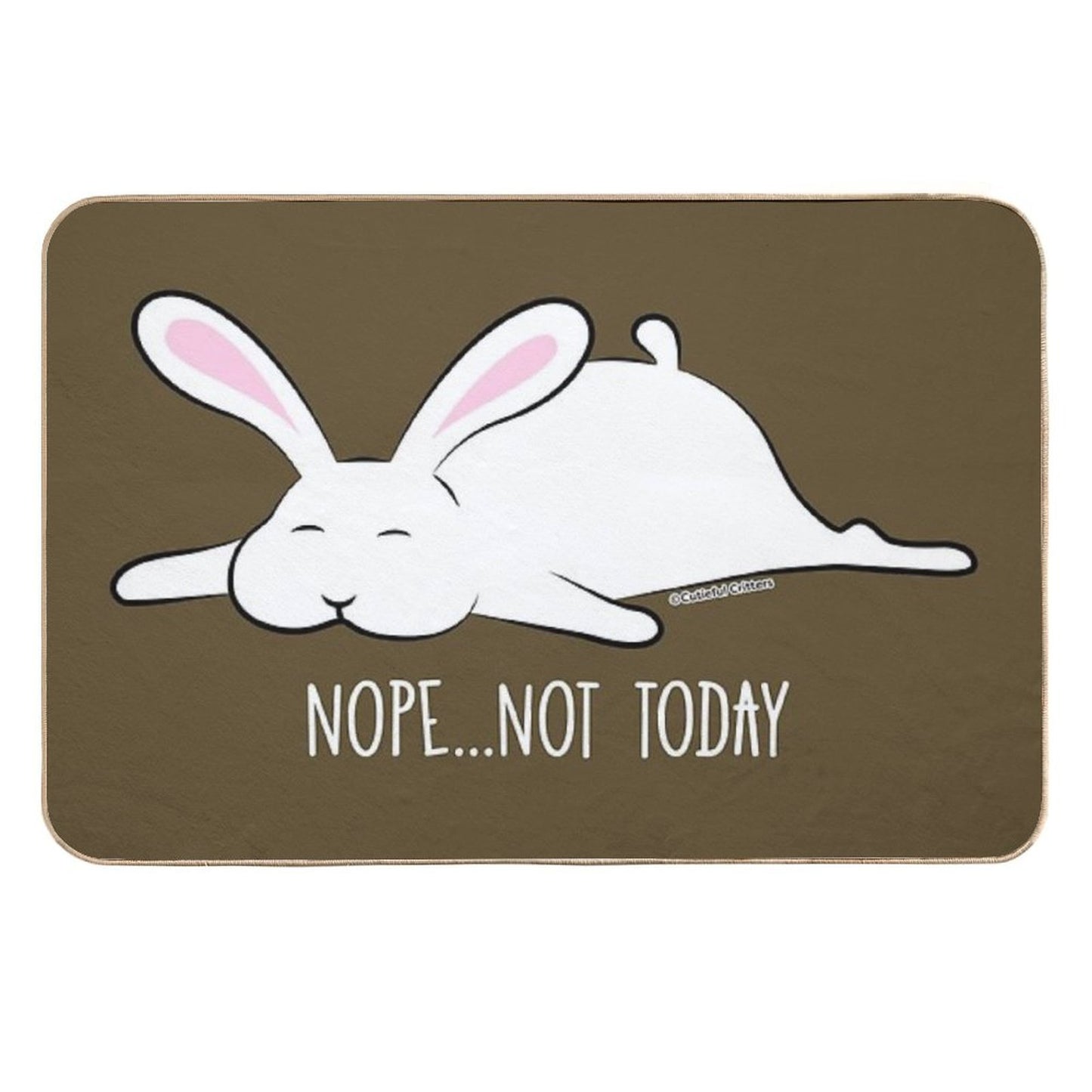 Nope, Not Today - Bunny Multi-Purpose Bath Mat