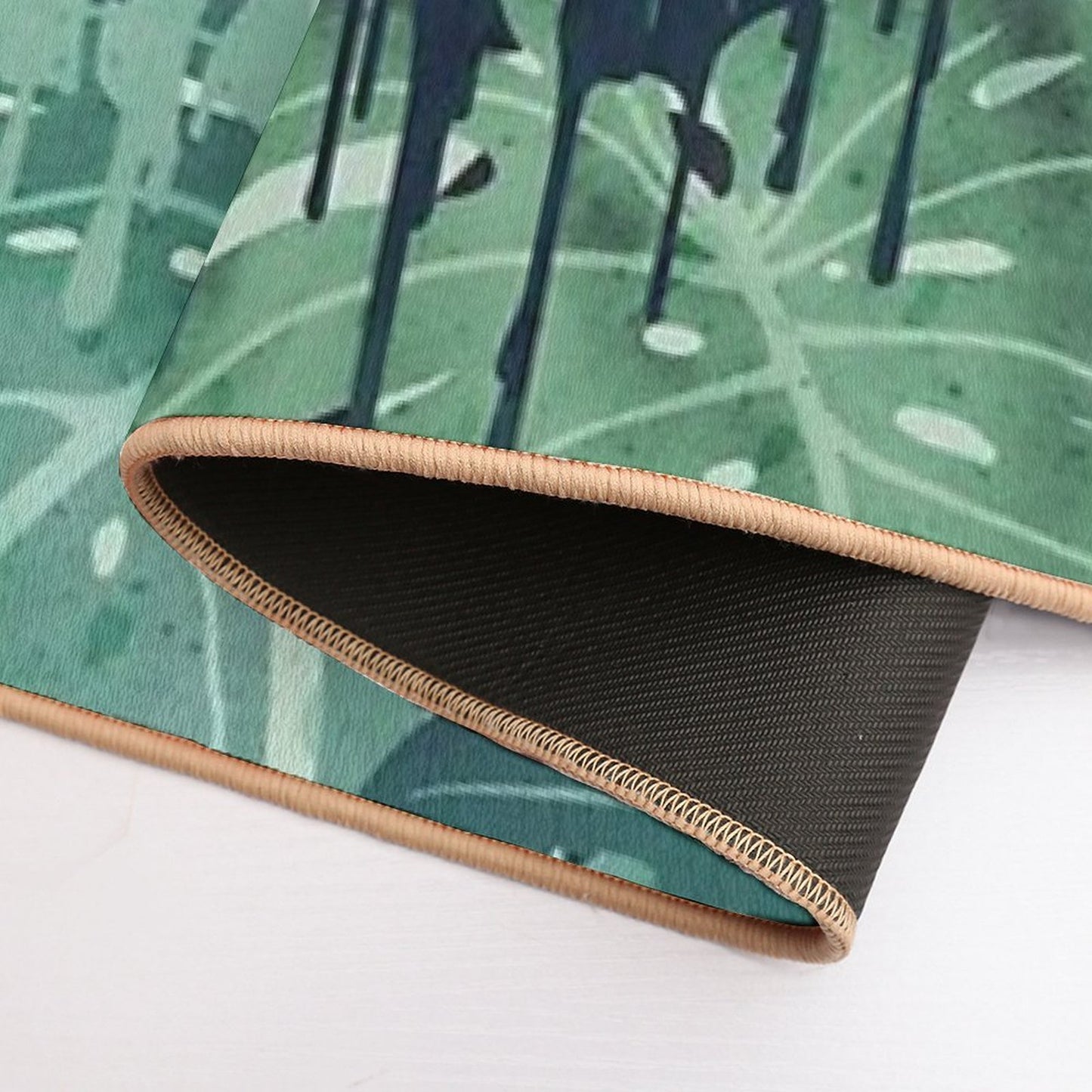 Monstera Melt (in Green) Stain-Proof Bath Mat