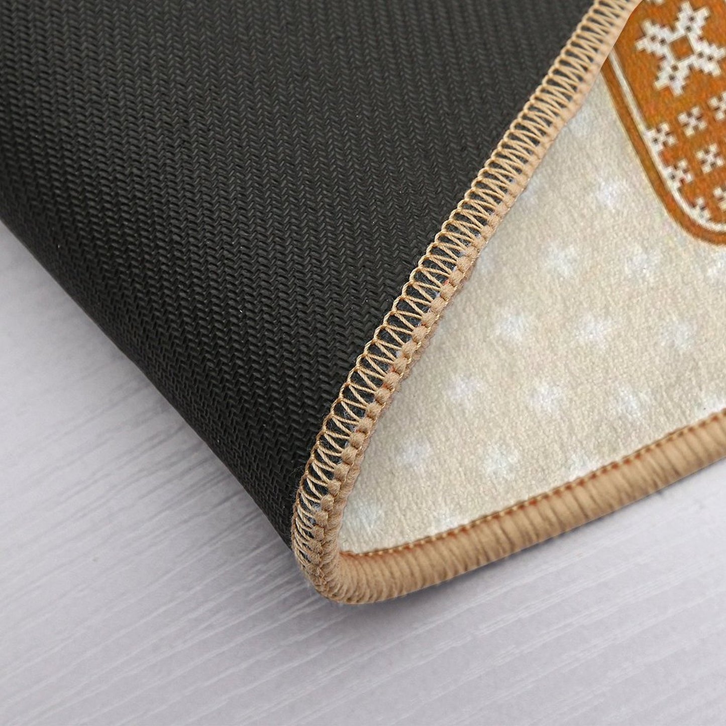 Sweater Pattern Gingerbread Cookie Non-Slip Bath Mat