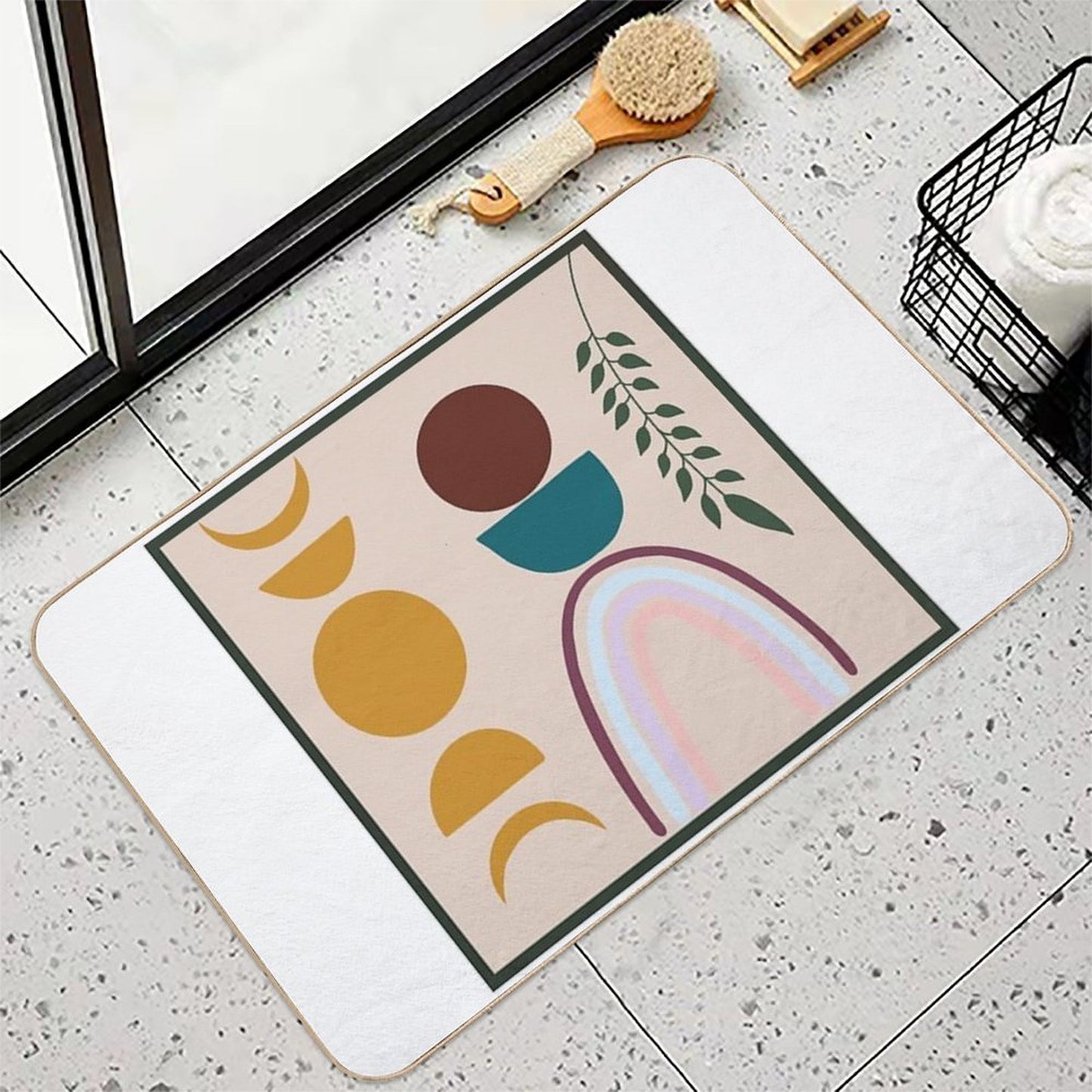 Boho Art Non-Slip Bath Mat