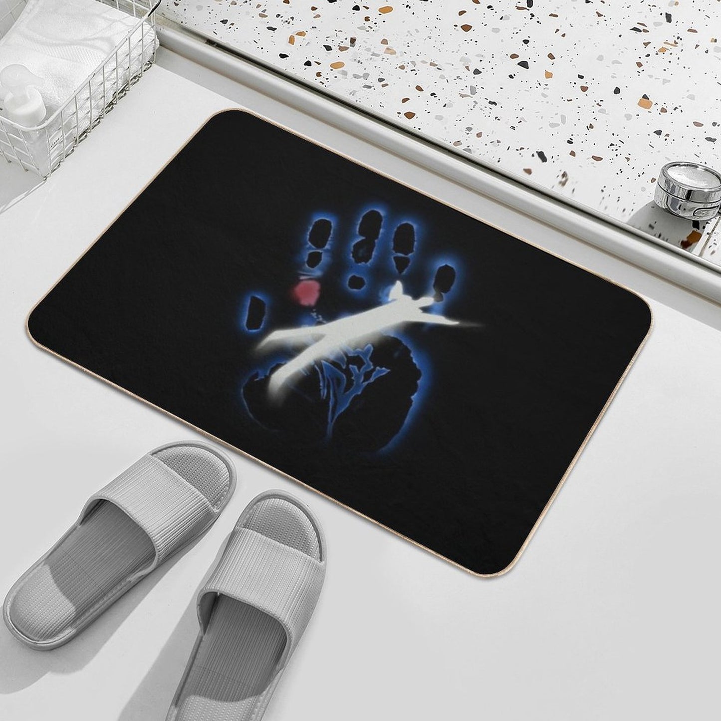 The X-Files Spooky Handprint Easy Maintenance Bath Mat