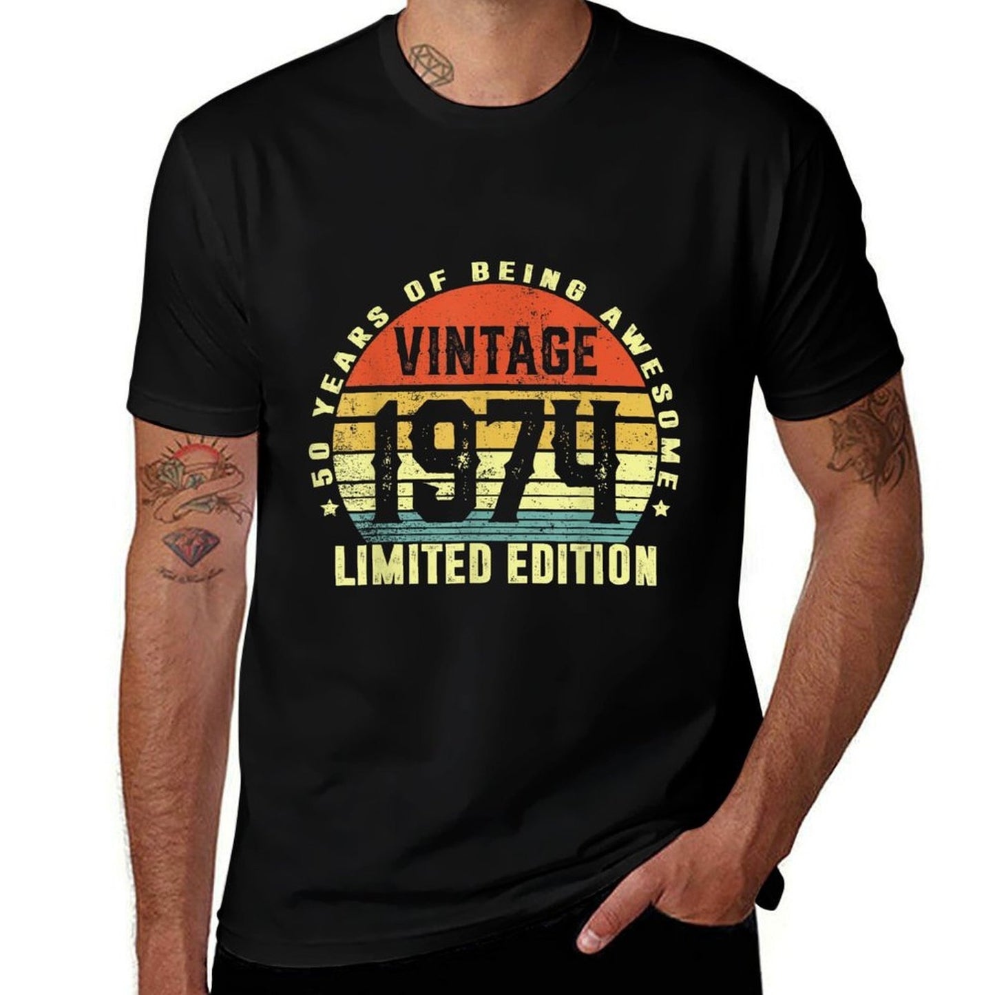 50 Year Old Gifts Vintage 1974 Limited Edition 50th Birthday Affordable Price T-Shirt