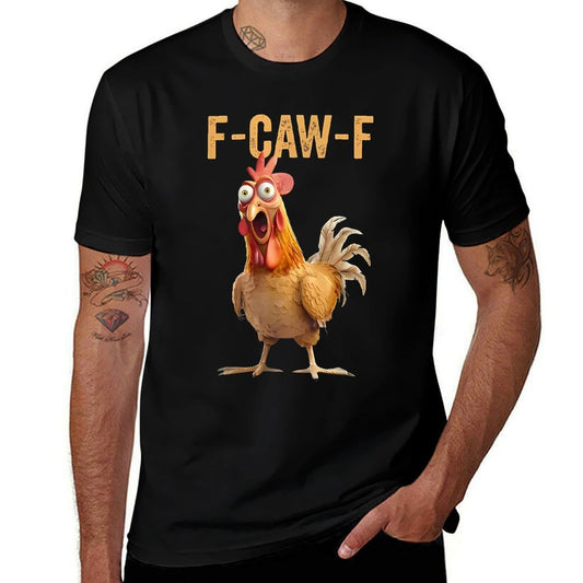 F-Caw-F Funny Chicken Humor Quote Rooster Meme  Lightweight T-Shirt