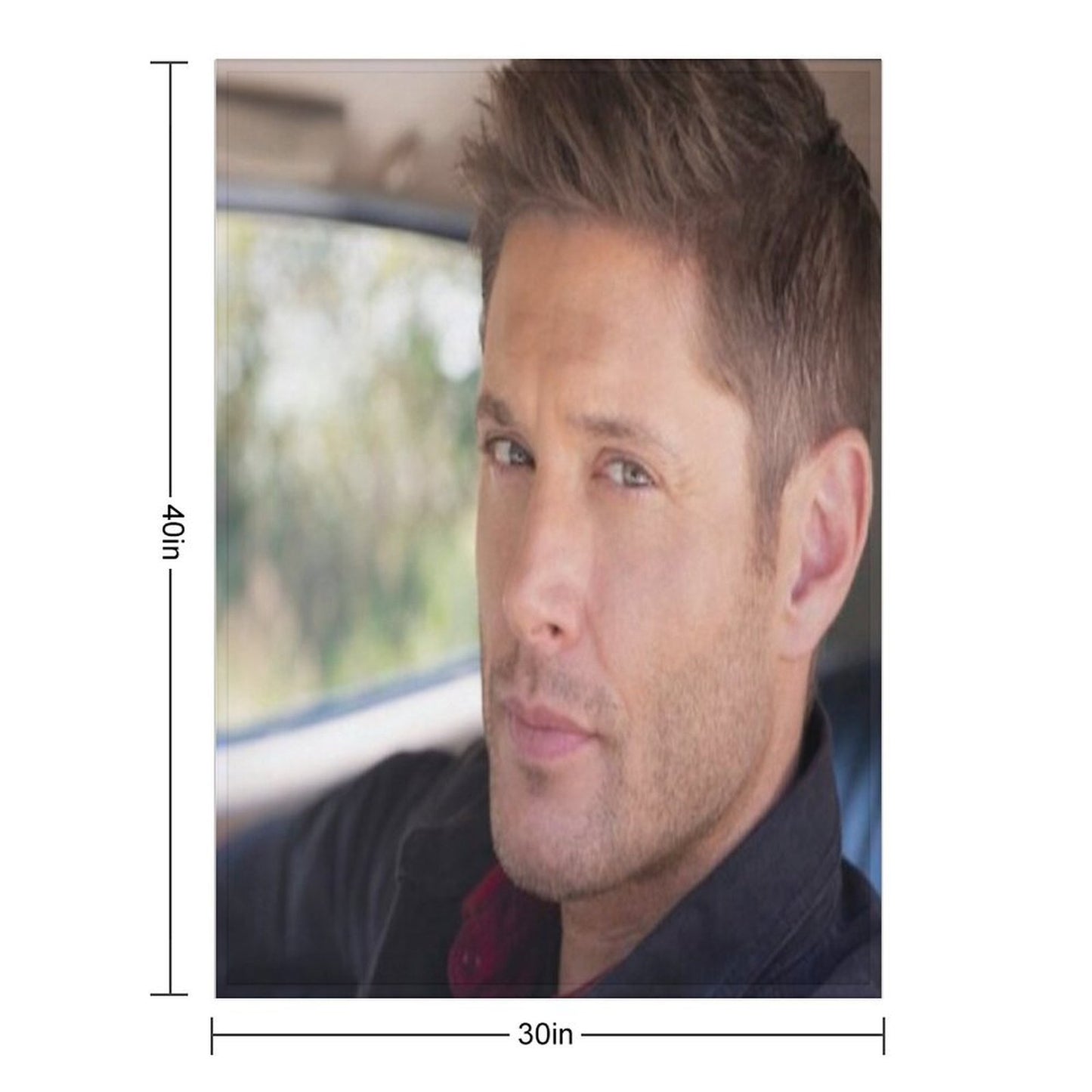 Supernatural Dean Winchester Jensen Ackles Eco-conscious Throw Blanket