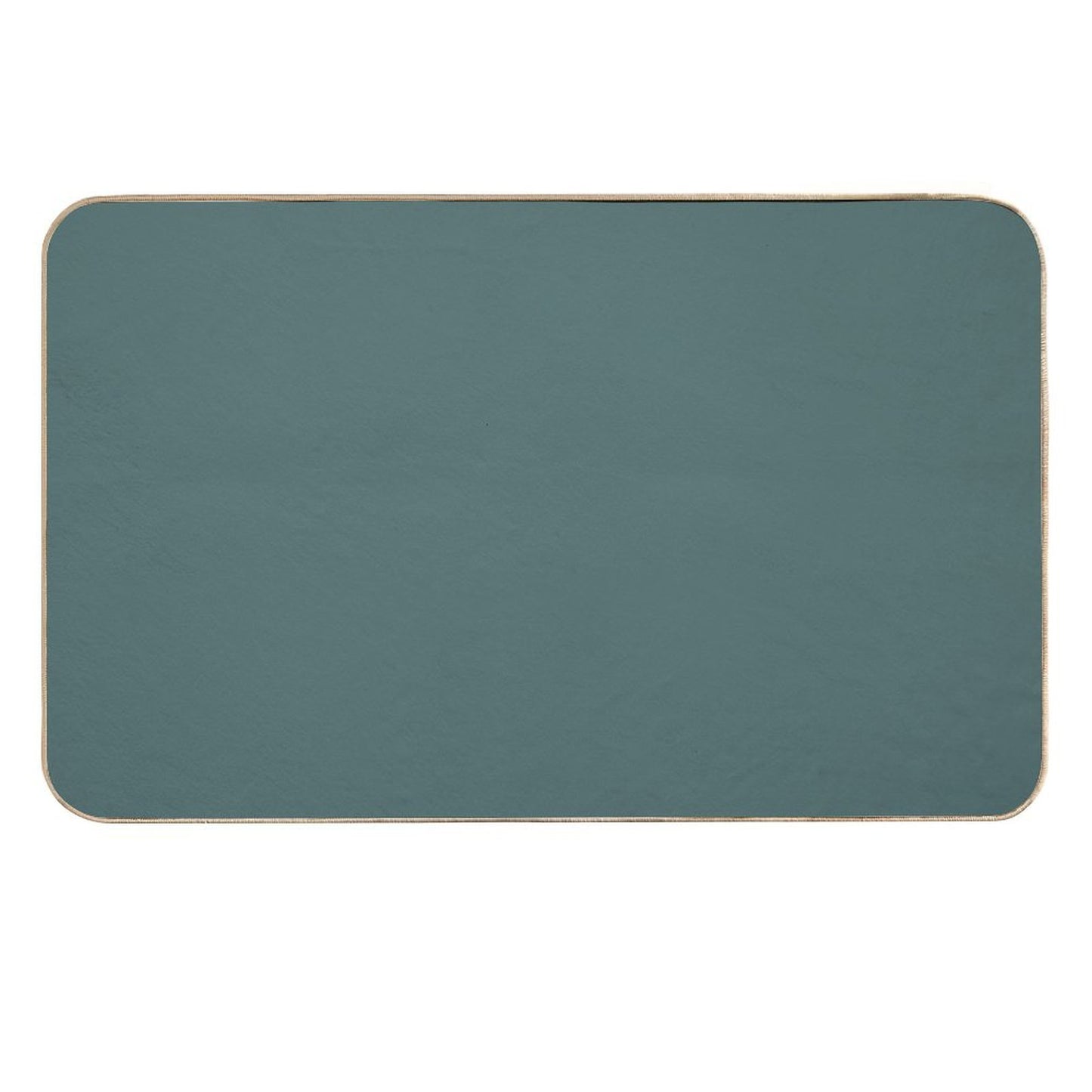 Solid Neutral Pastel Color Arbor Green Easy To Clean Bath Mat