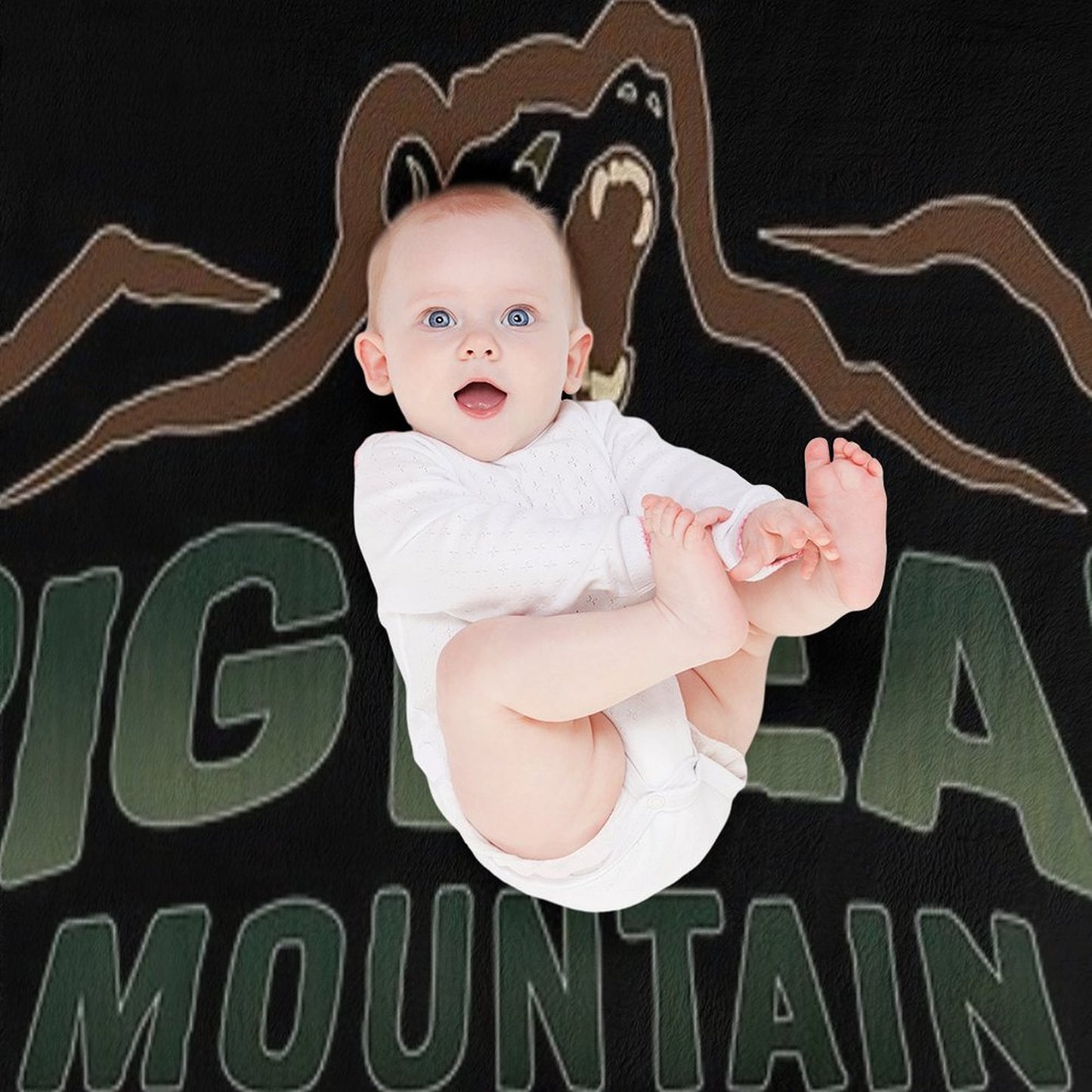Big Bear Mountain Eco-conscious Throw Blanket
