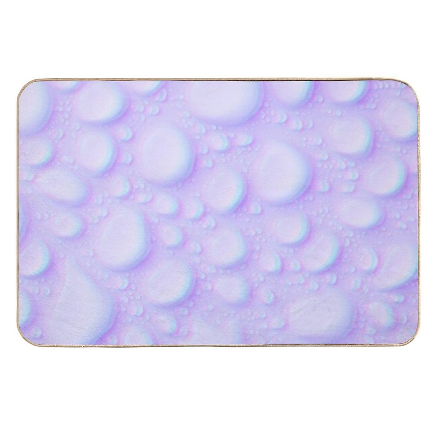 Lavender Glitch Drops Long-Lasting Bath Mat