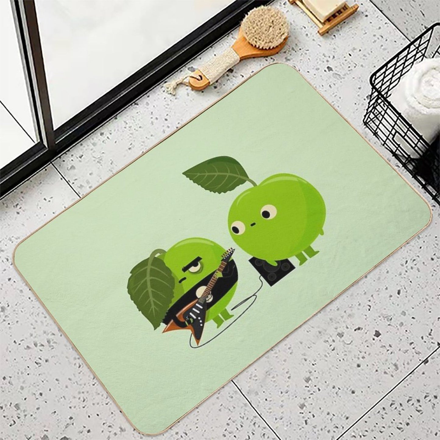 Bad Apple Stain-Proof Bath Mat