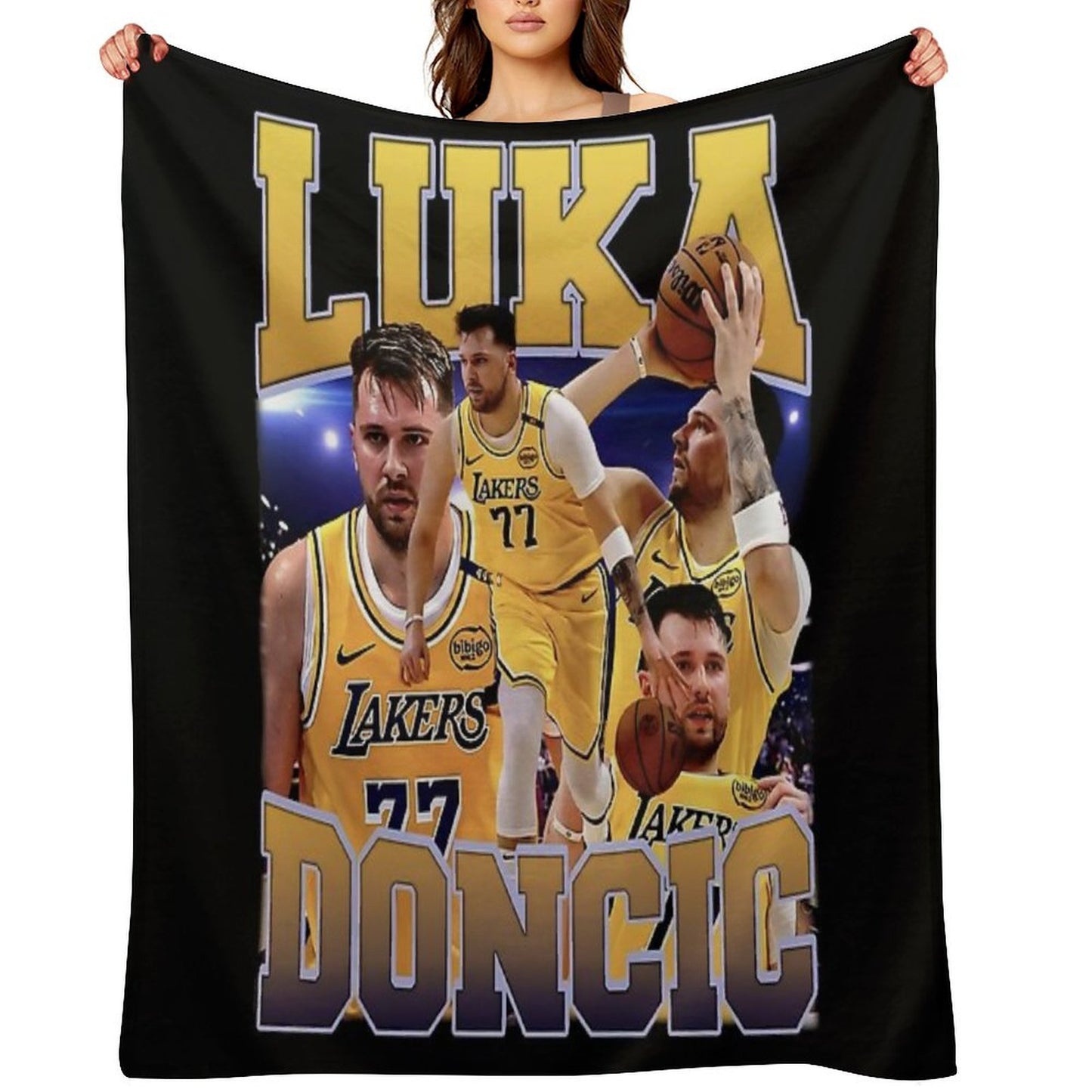 Luka Doncic Lightweight Throw Blanket