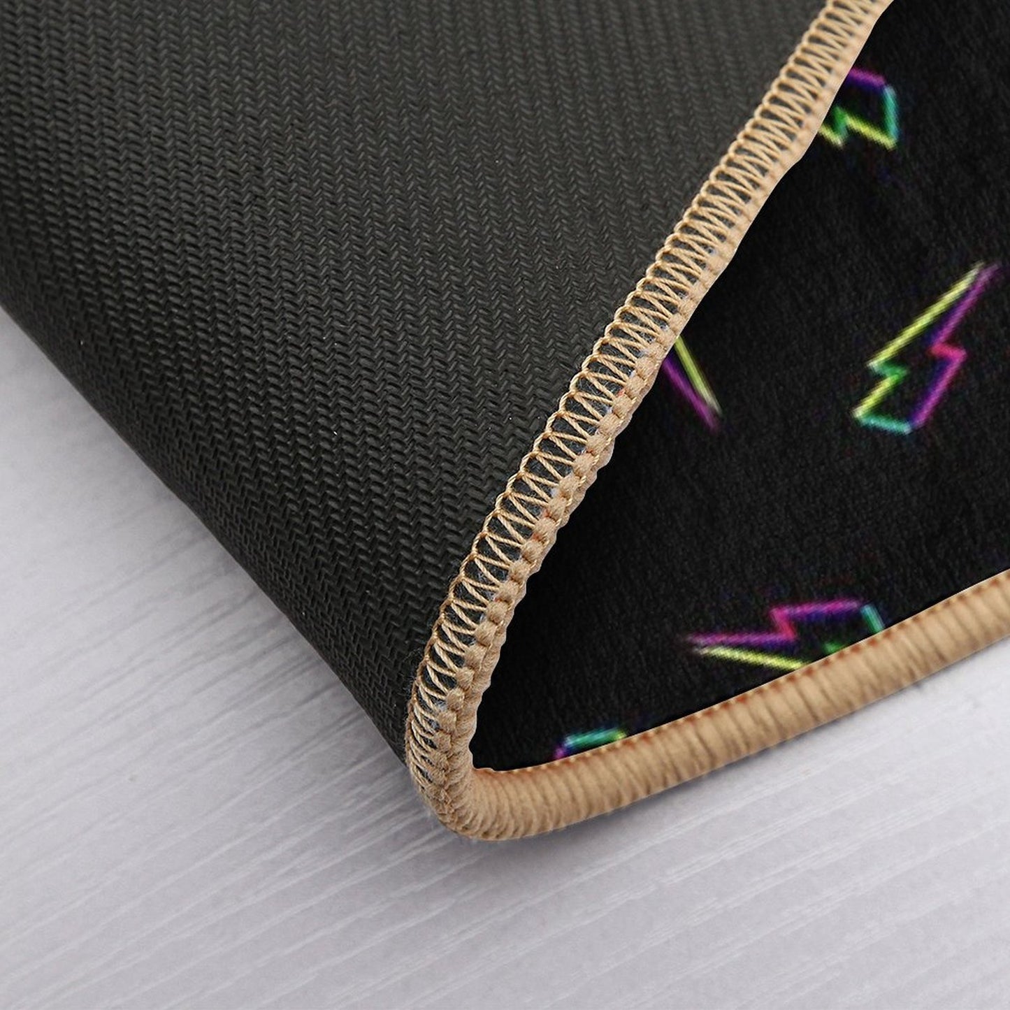 CMYK Lightning (black) Durable Bath Mat