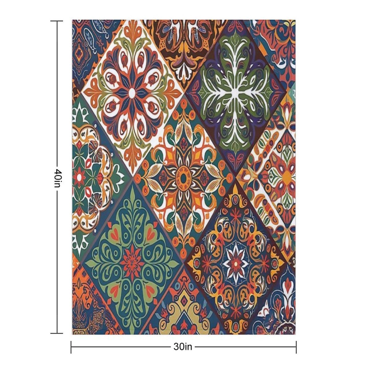 Mosaic of Elegance Comfort Throw Blanket