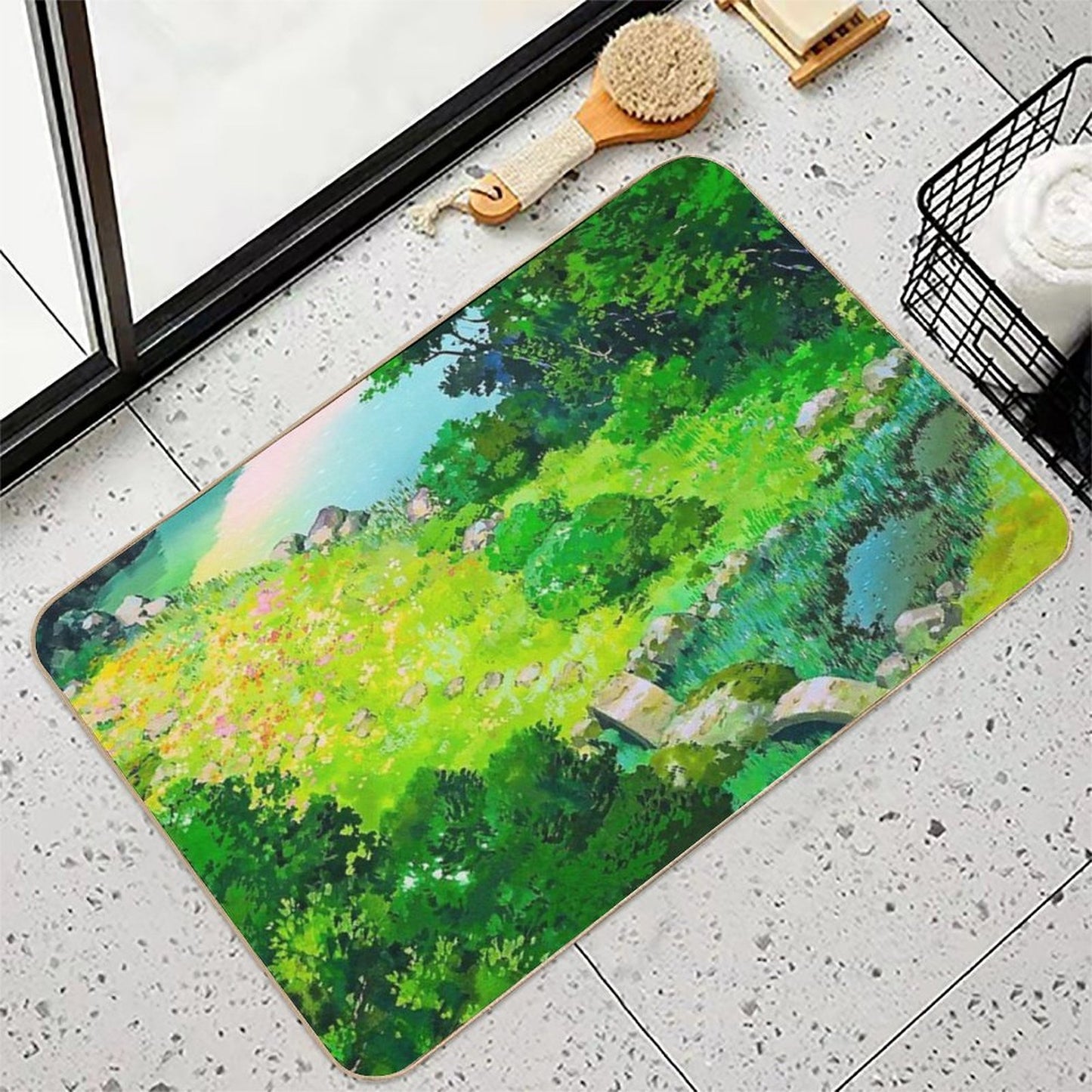So Small In Such A Big World  Slip-Resistant Bath Mat