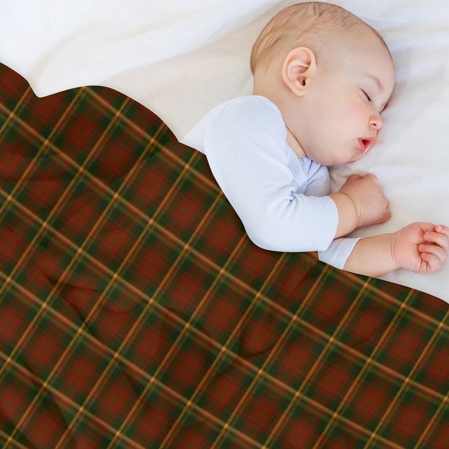 Canadian National Maple Leaf Tartan Gift-ready Throw Blanket